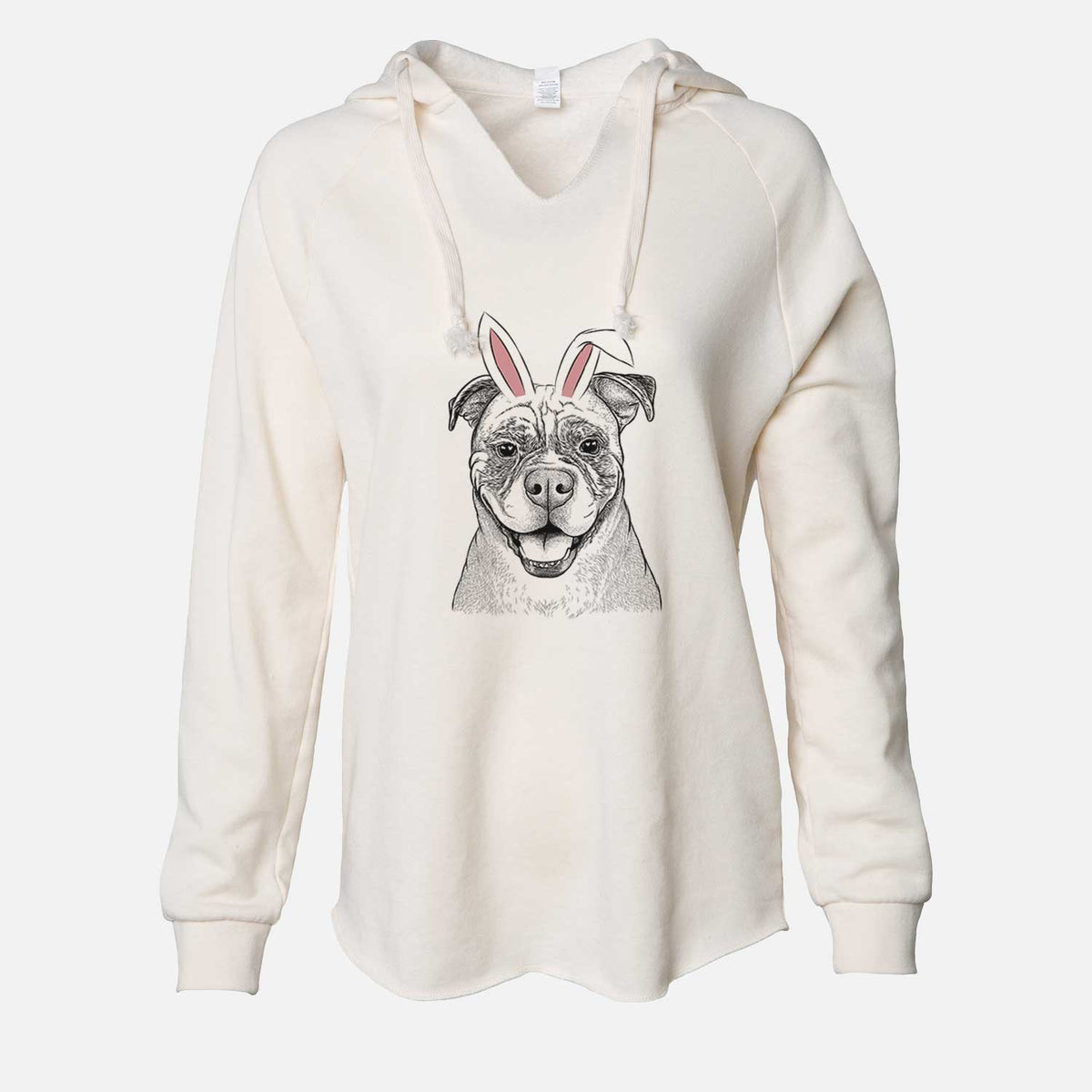 Easter Rufus the American Bulldog - Cali Wave Hooded Sweatshirt