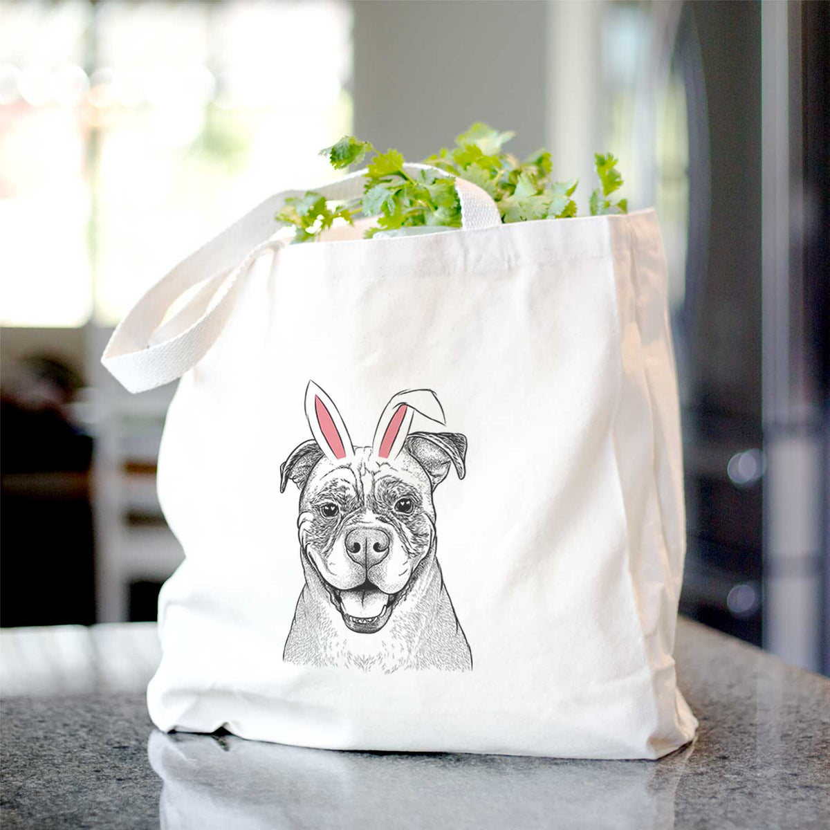 Rufus the American Bulldog - Tote Bag