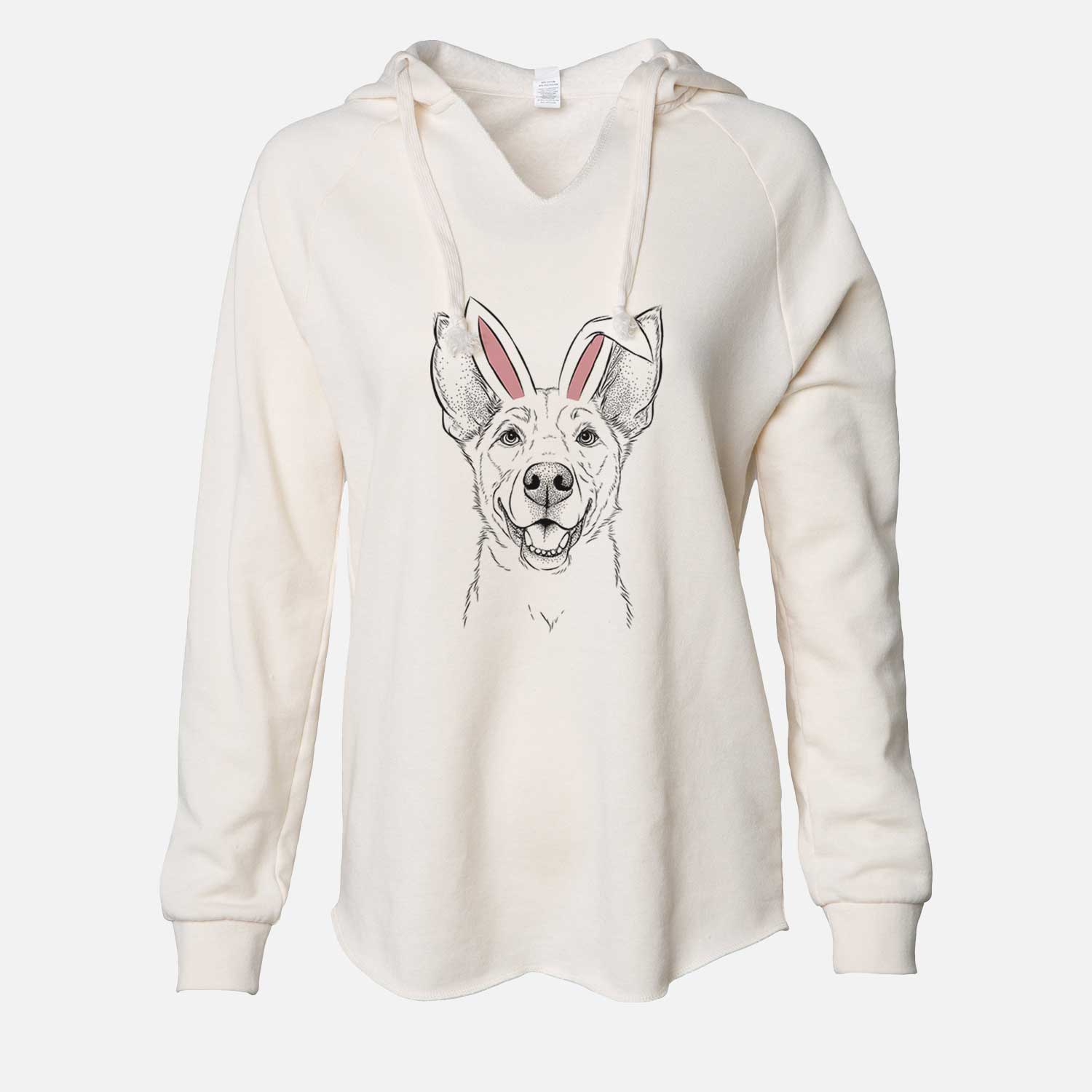 Easter Rumley the Kelpie Mix - Cali Wave Hooded Sweatshirt