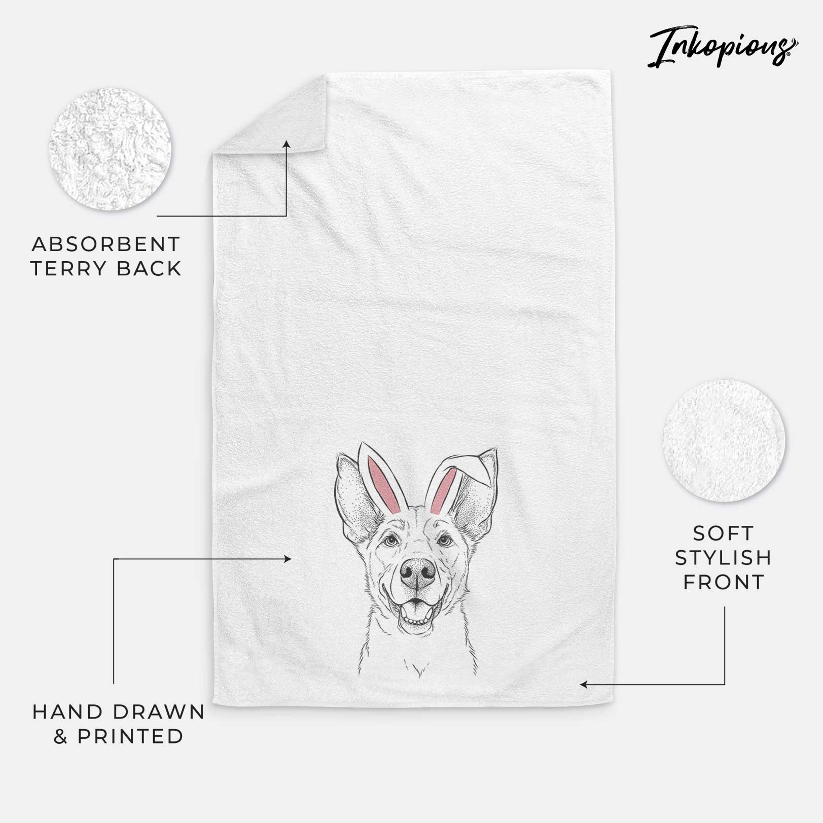 Rumley the Kelpie Mix Decorative Hand Towel