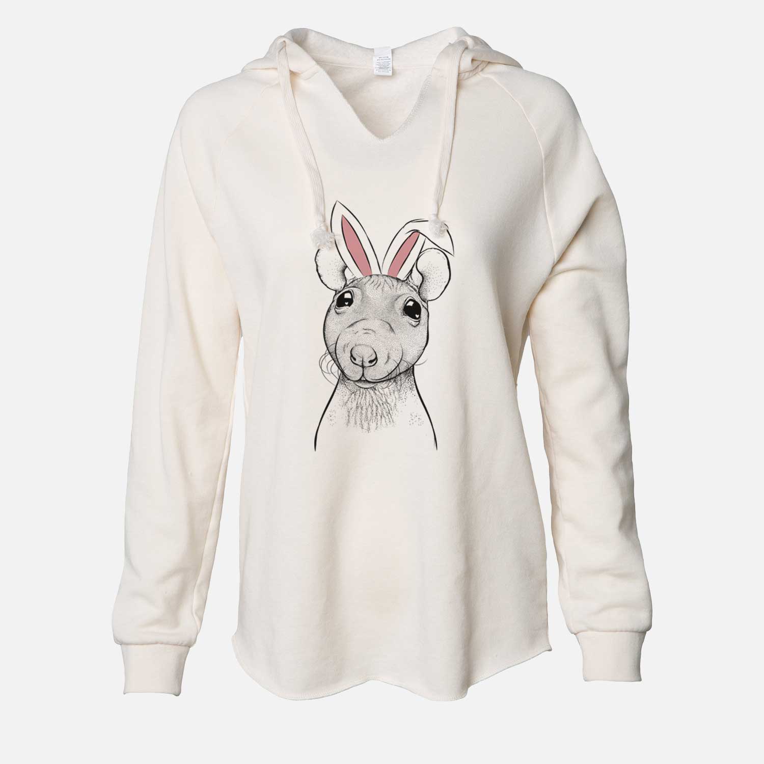 Easter Ruthie the Hairless Rat - Cali Wave Hooded Sweatshirt