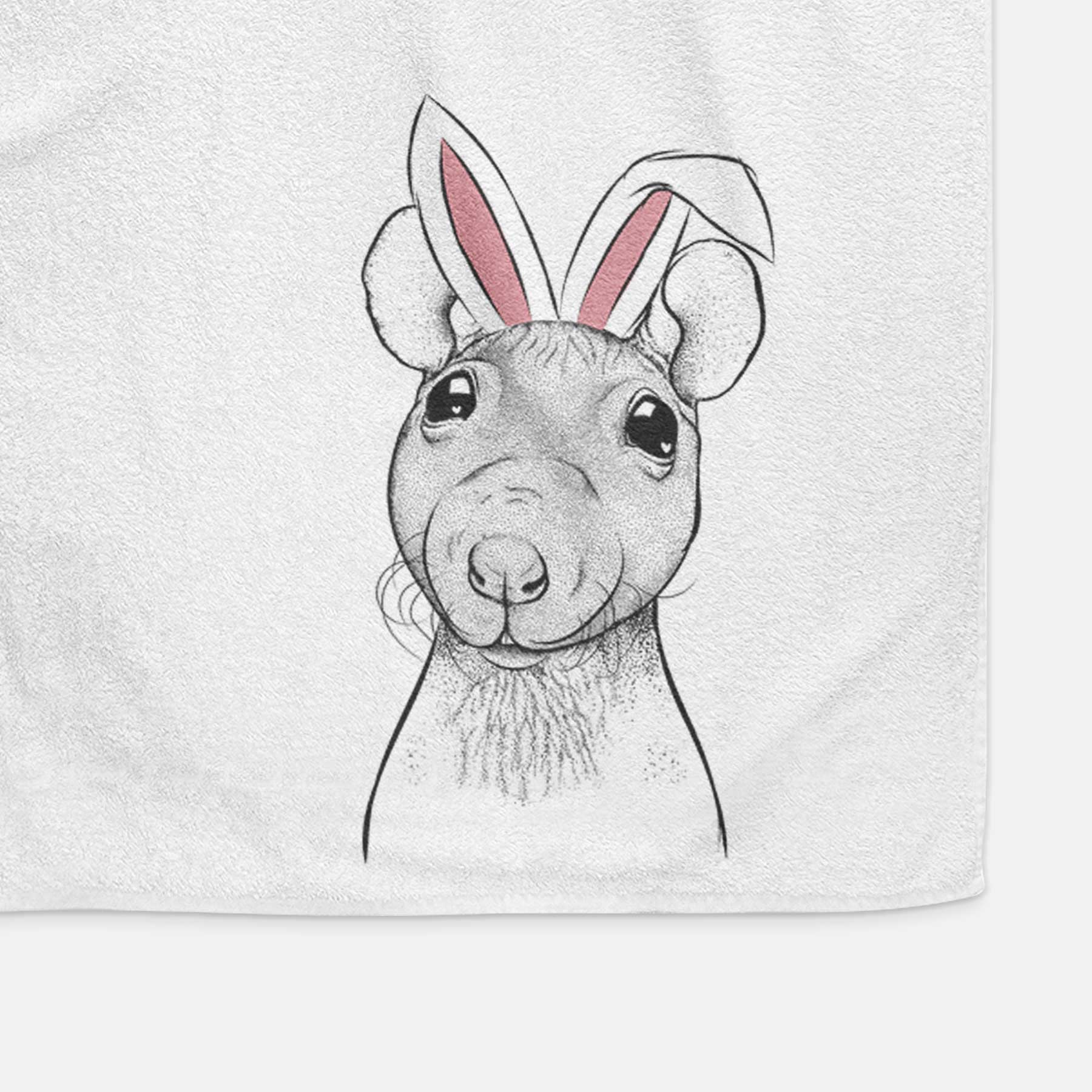 Ruthie the Hairless Rat Decorative Hand Towel