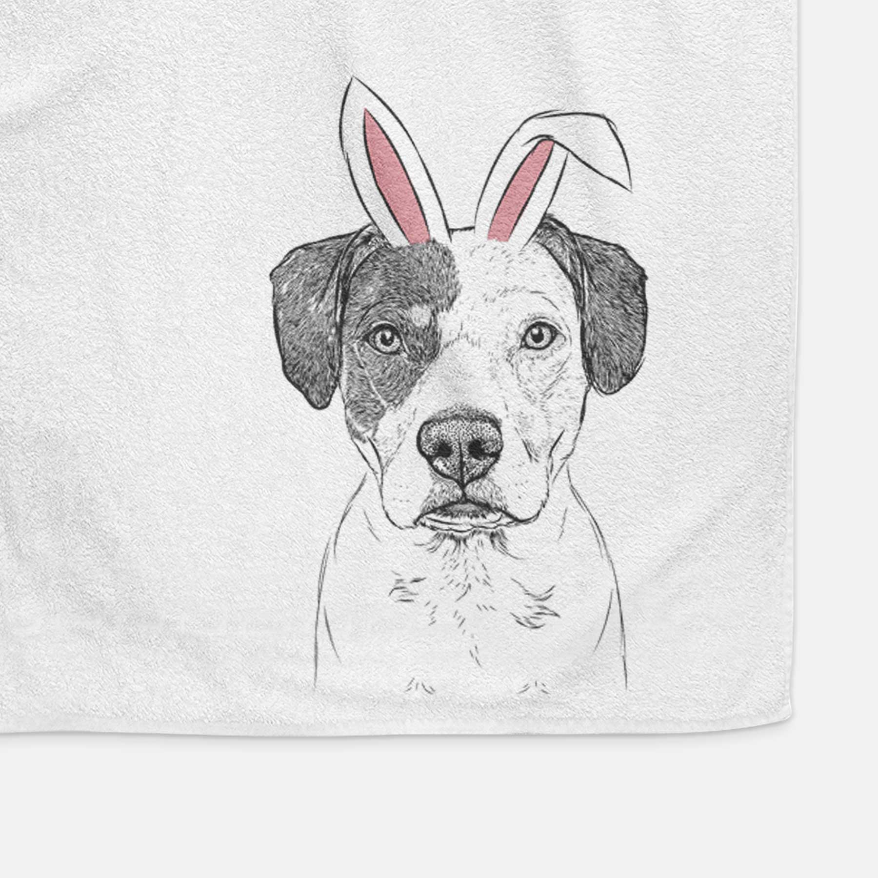 Ryleigh the Beagle Pitbull Mix Decorative Hand Towel