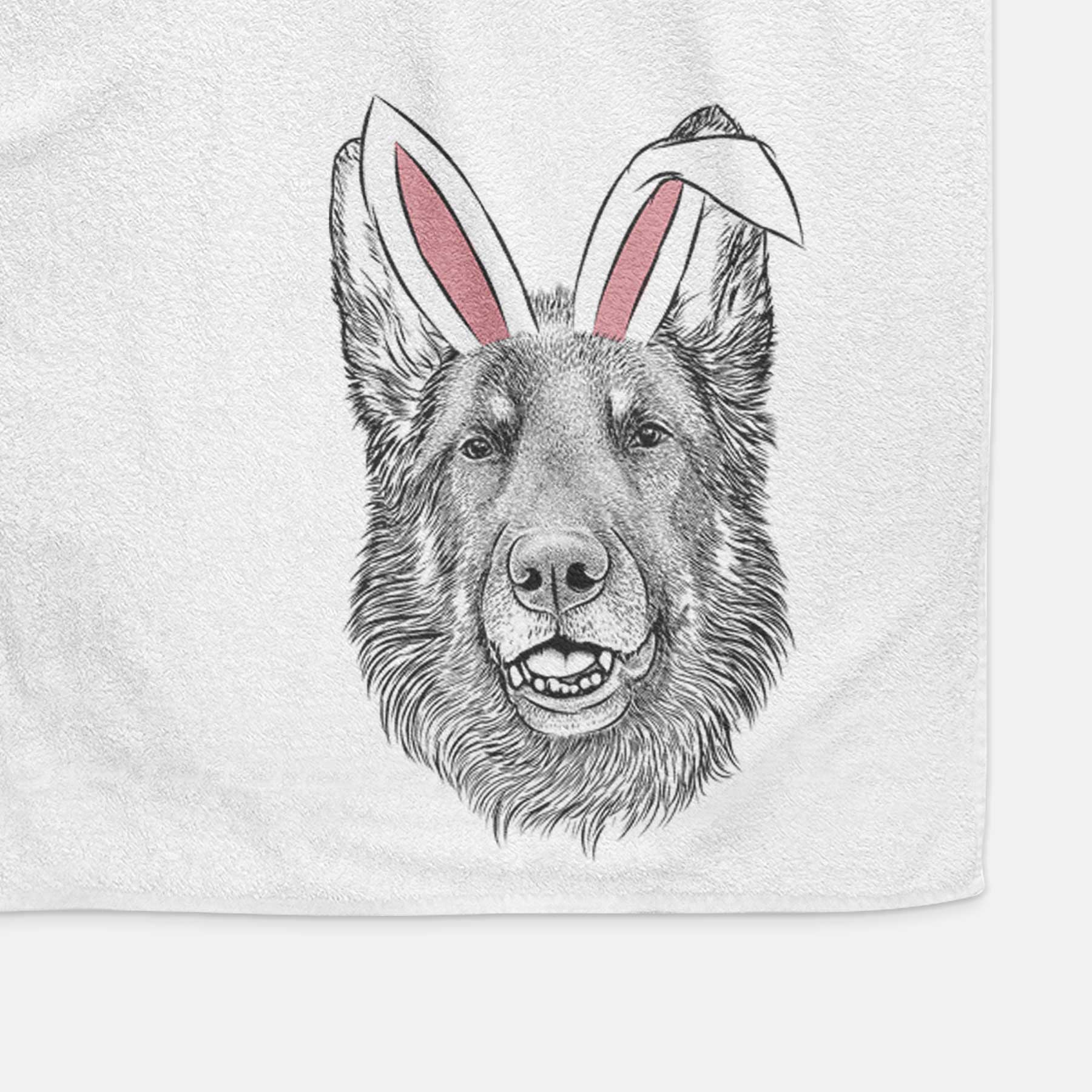 Sammie the German Shepherd Decorative Hand Towel