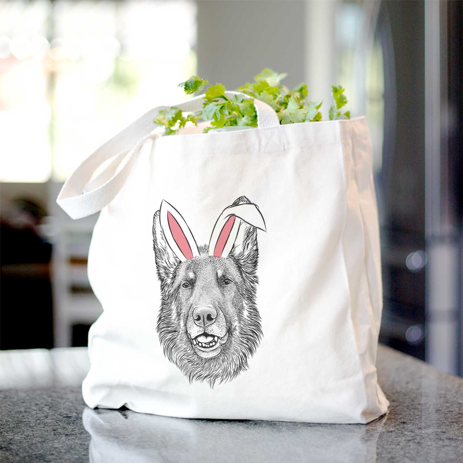 Sammie the German Shepherd - Tote Bag