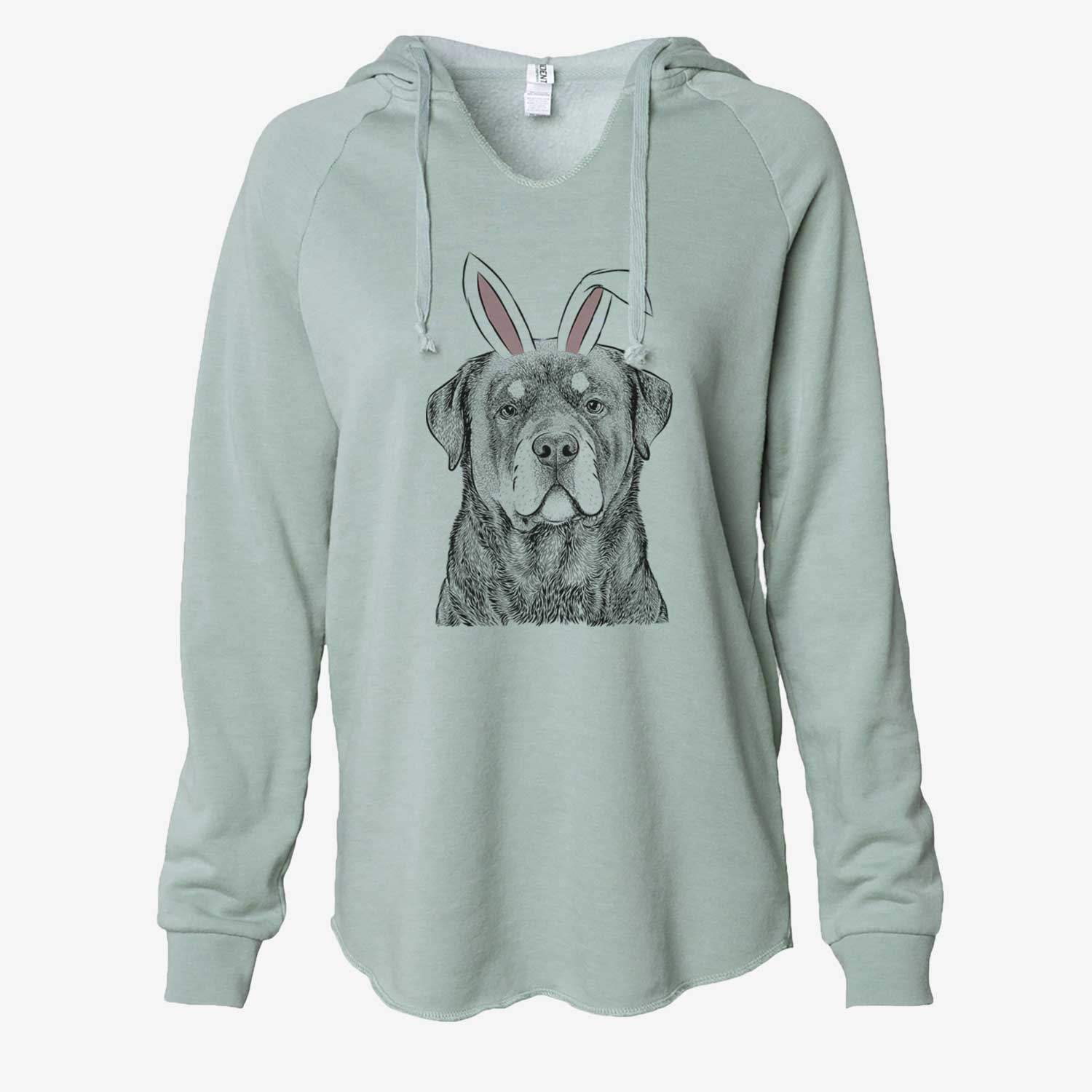 Easter Sarge the Rottweiler - Cali Wave Hooded Sweatshirt