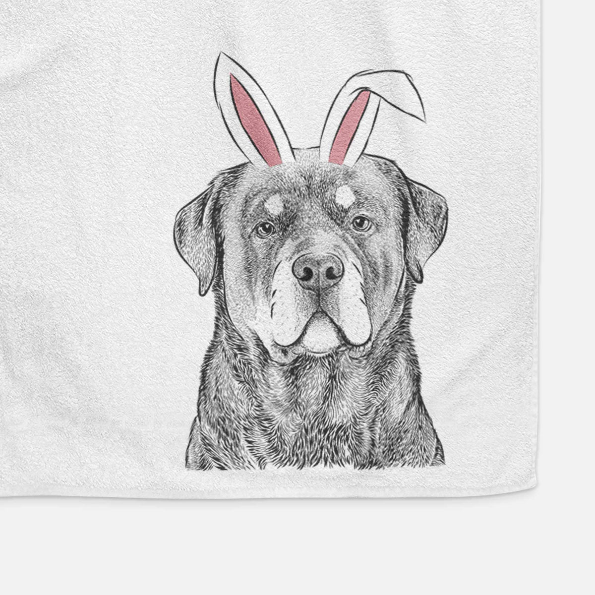 Sarge the Rottweiler Decorative Hand Towel