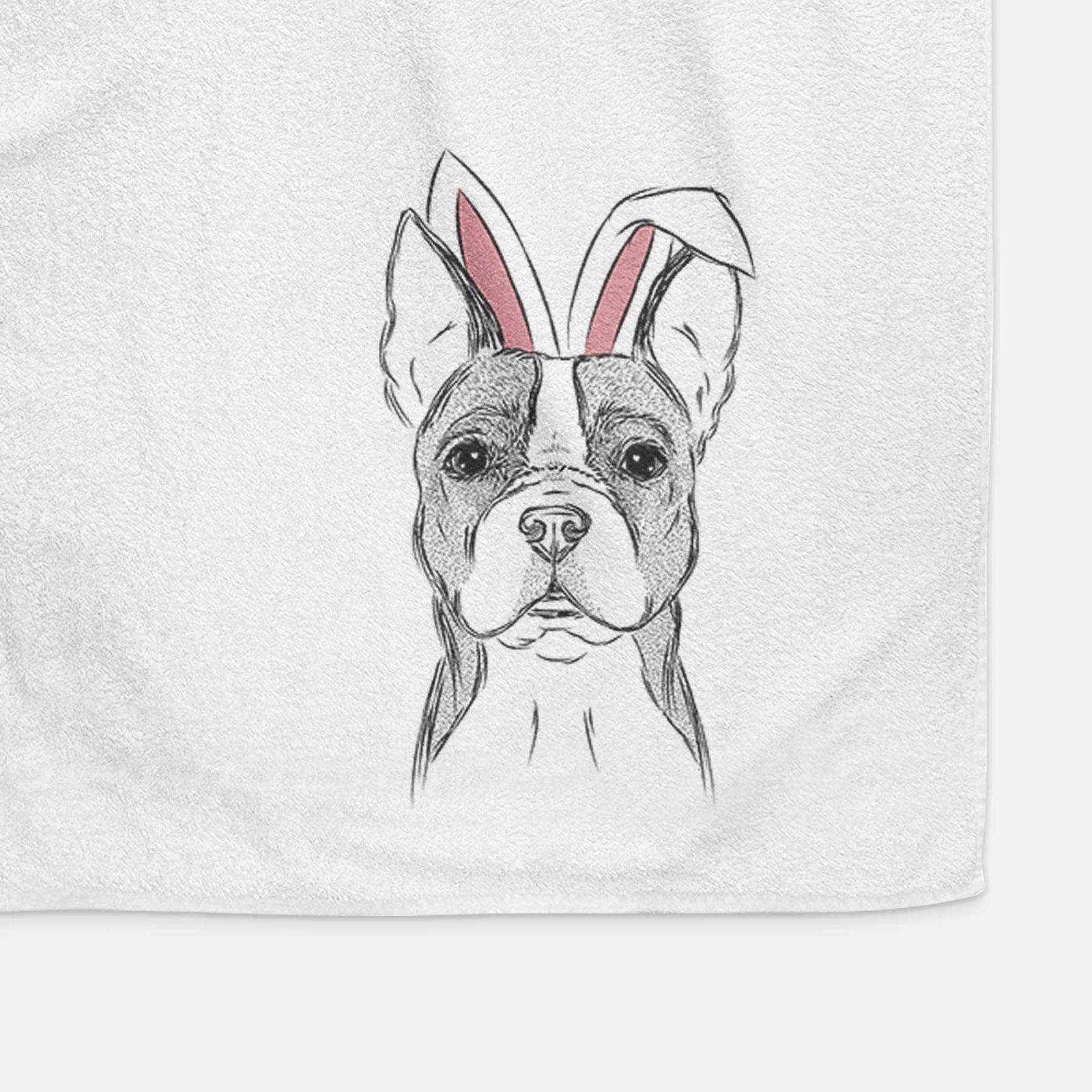 Scout the Boston Terrier Decorative Hand Towel