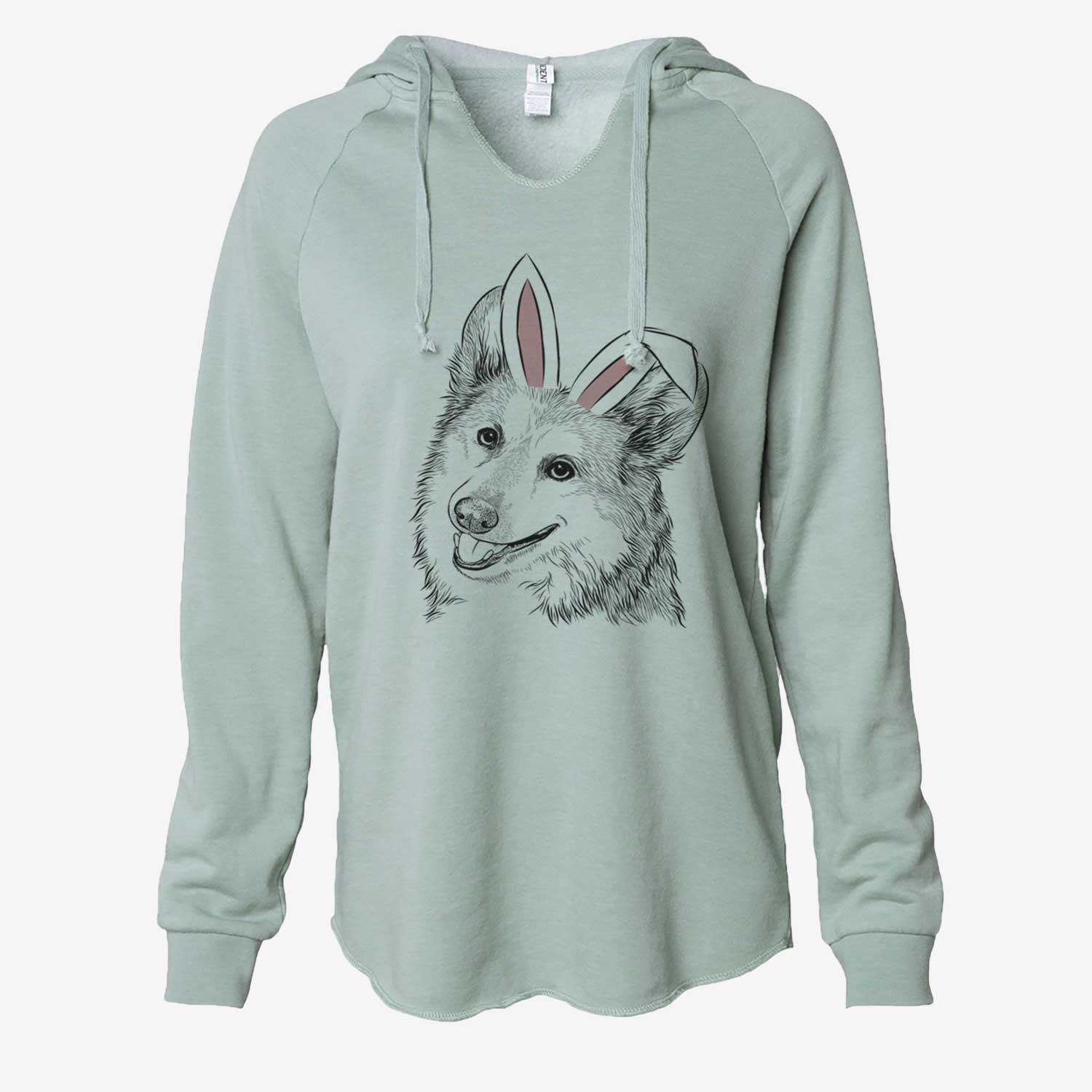 Easter Scout the Pembroke Welsh Corgi - Cali Wave Hooded Sweatshirt