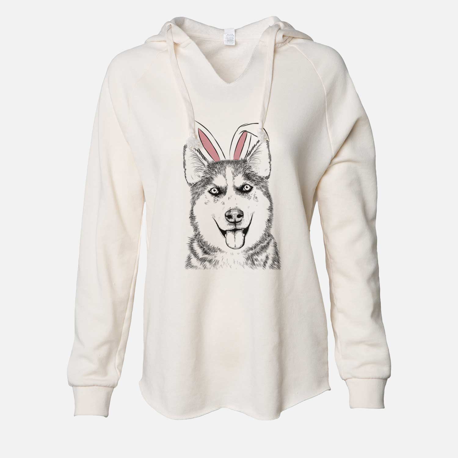 Easter Sesi the Siberian Husky - Cali Wave Hooded Sweatshirt