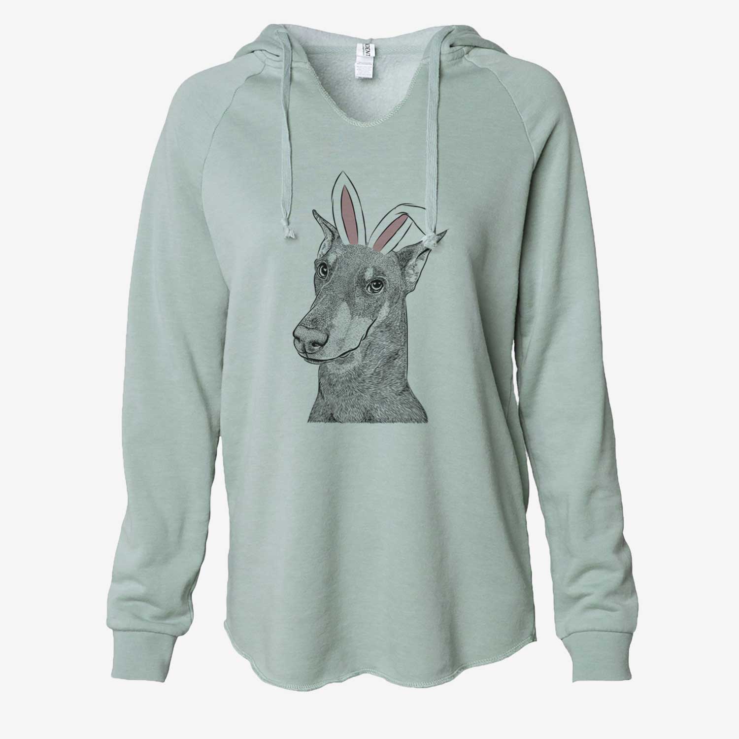 Easter Shelby the Doberman Pinscher - Cali Wave Hooded Sweatshirt