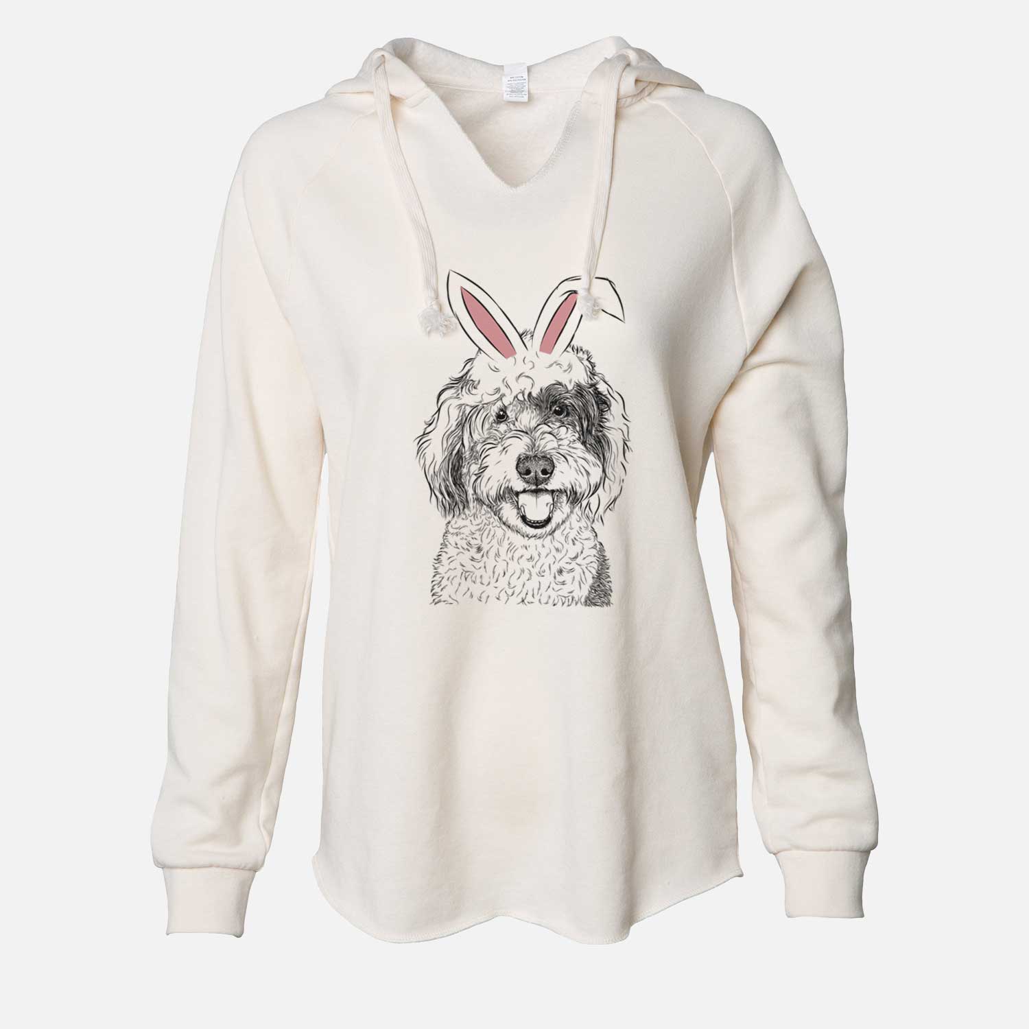 Easter Sherlock the Sheepadoodle - Cali Wave Hooded Sweatshirt