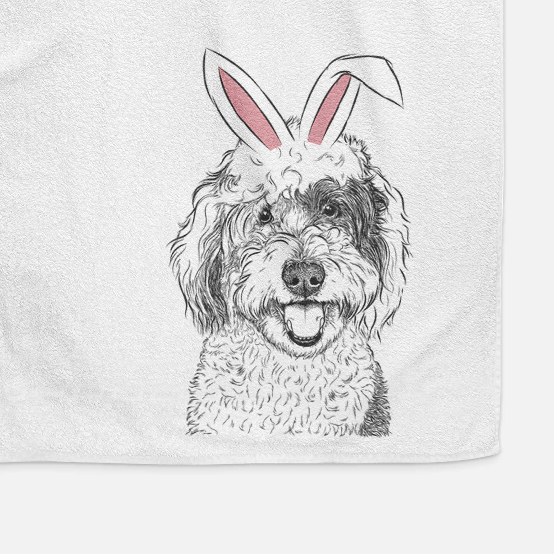 Sherlock the Sheepadoodle Decorative Hand Towel