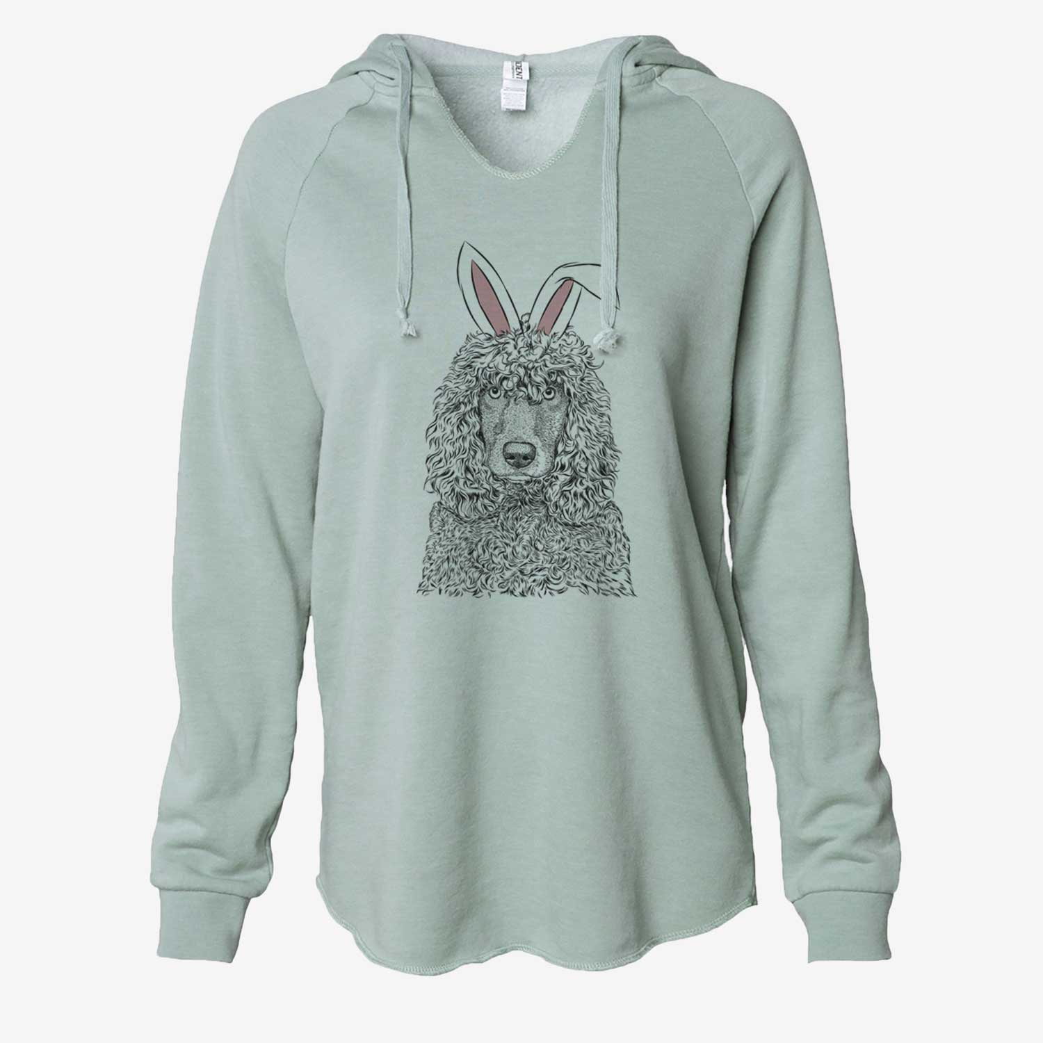 Easter Shilo the Irish Water Spaniel - Cali Wave Hooded Sweatshirt