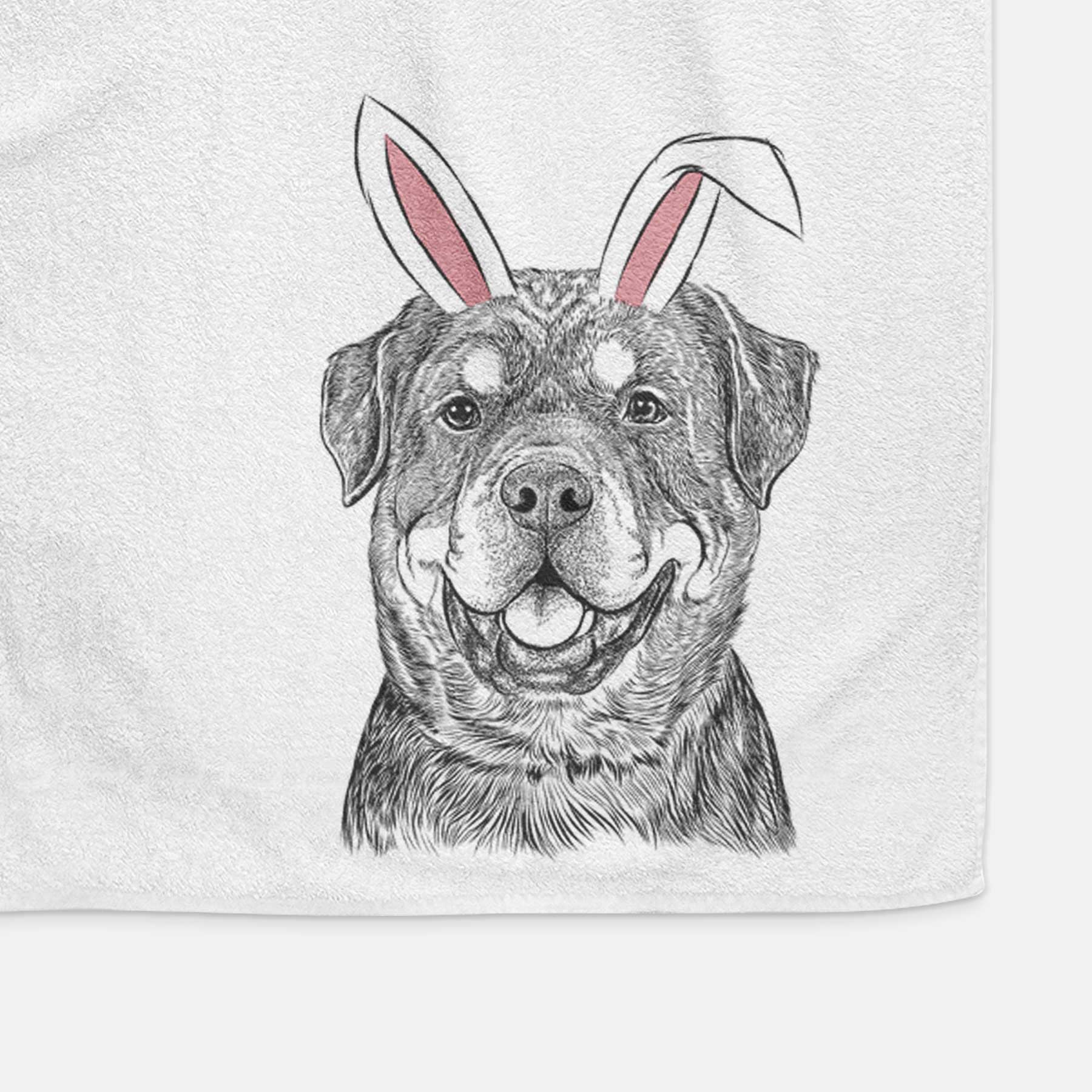 Sig the Rottweiler Decorative Hand Towel