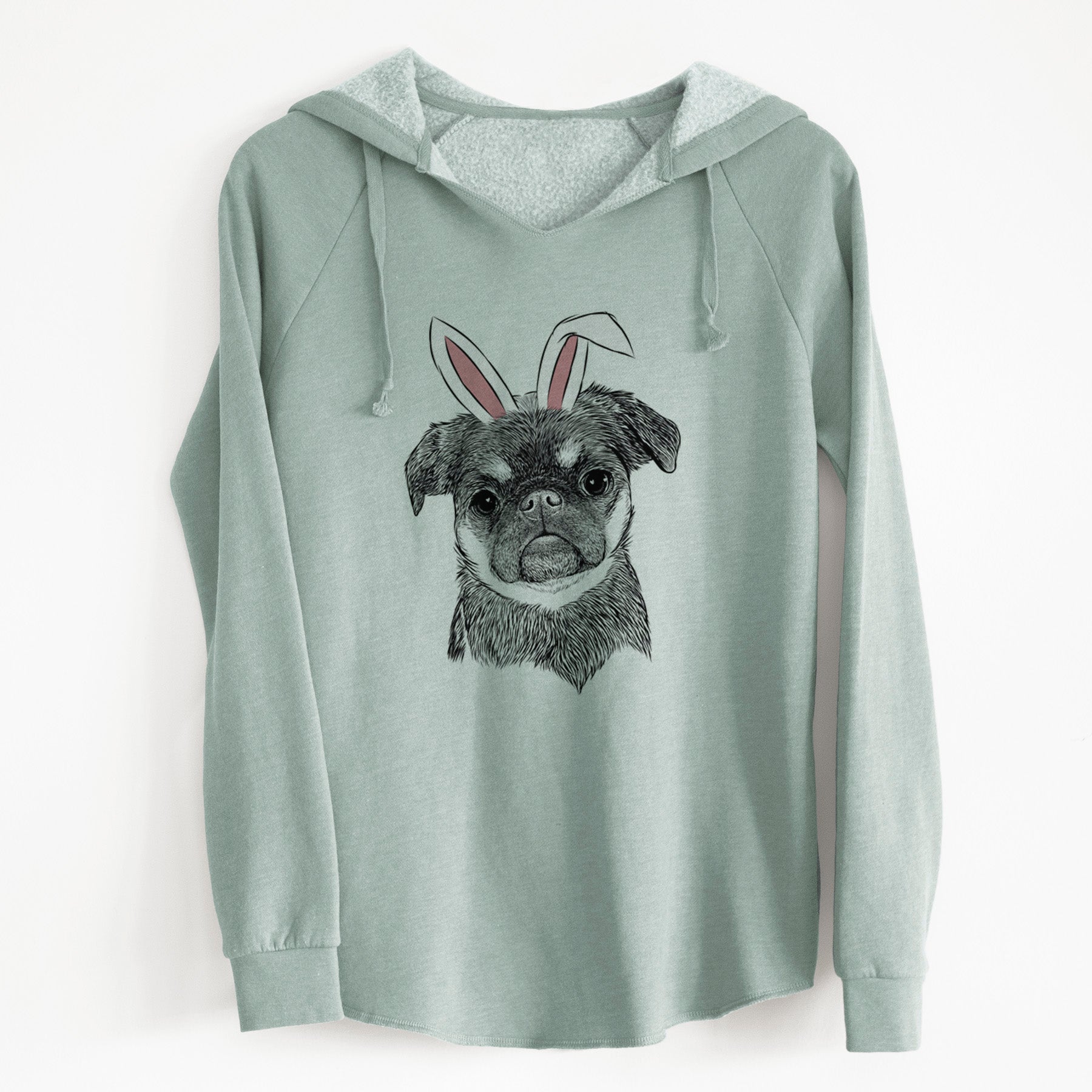 Easter Simone the Brussels Griffon - Cali Wave Hooded Sweatshirt