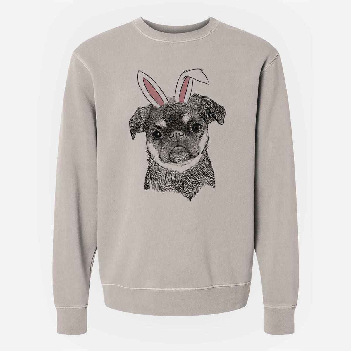 Easter Simone the Brussels Griffon - Unisex Pigment Dyed Crew Sweatshirt