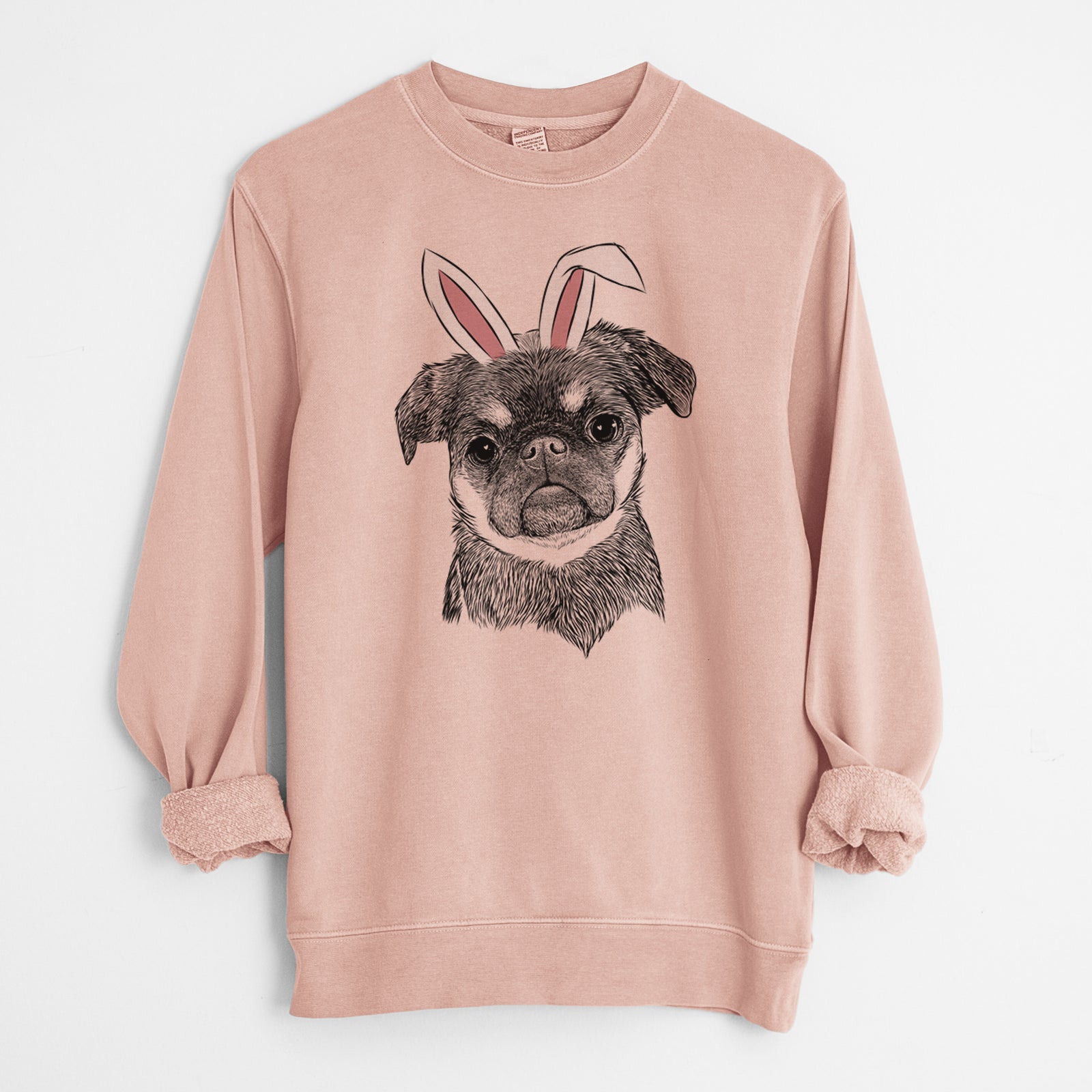Easter Simone the Brussels Griffon - Unisex Pigment Dyed Crew Sweatshirt