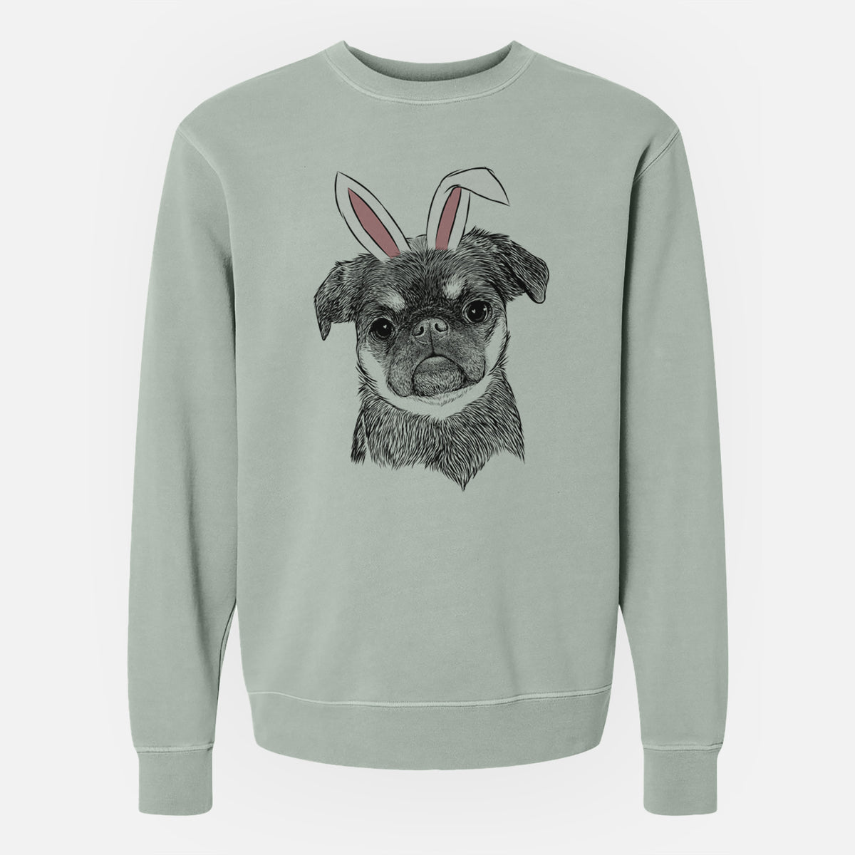 Easter Simone the Brussels Griffon - Unisex Pigment Dyed Crew Sweatshirt