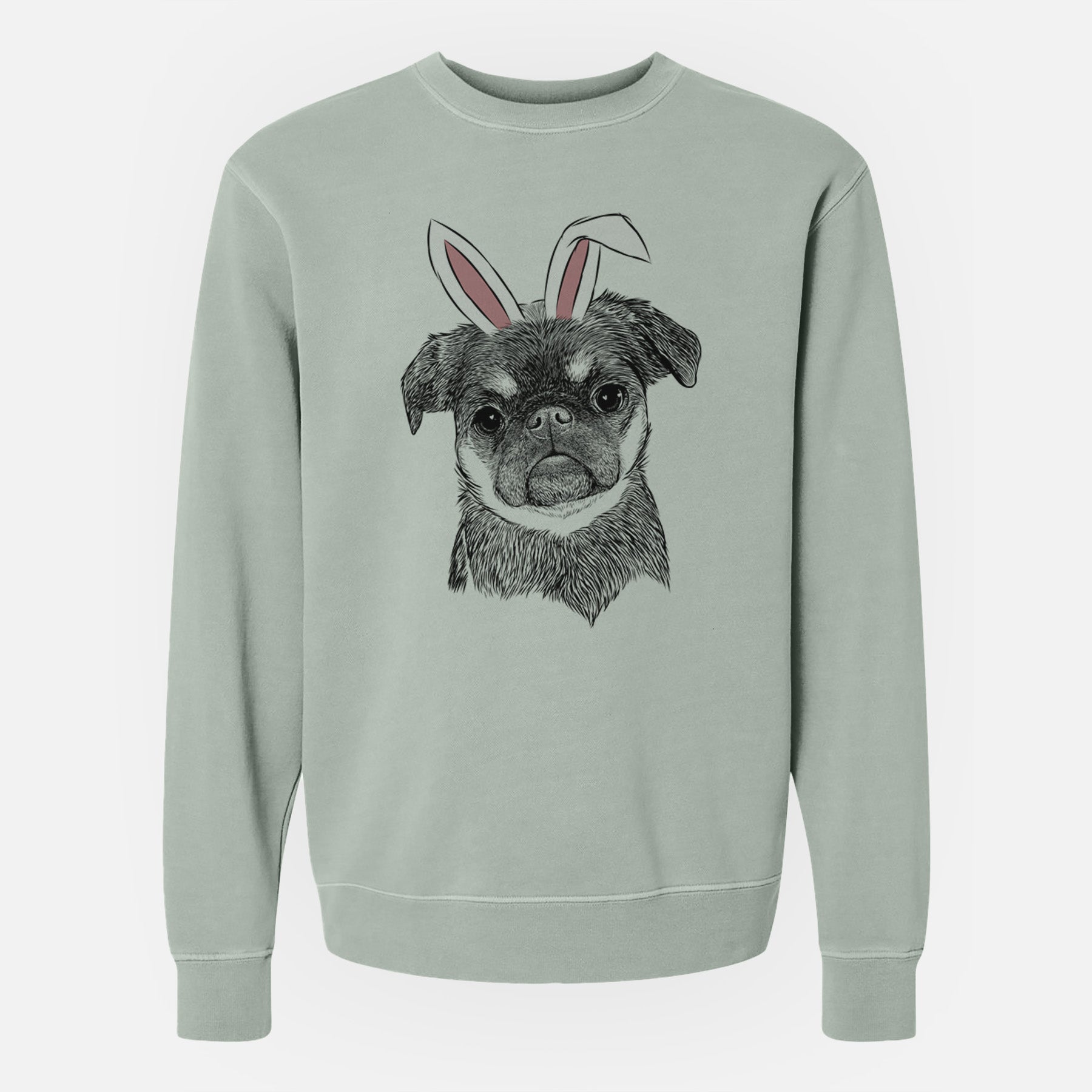Easter Simone the Brussels Griffon - Unisex Pigment Dyed Crew Sweatshirt