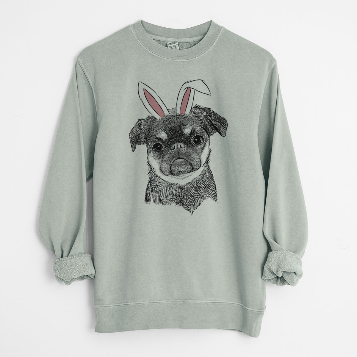 Easter Simone the Brussels Griffon - Unisex Pigment Dyed Crew Sweatshirt