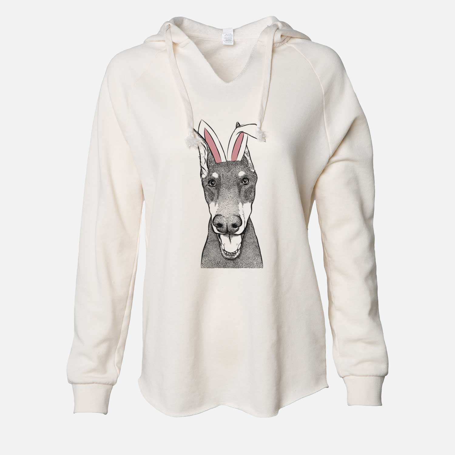 Easter Sir Duke the Doberman Pinscher - Cali Wave Hooded Sweatshirt