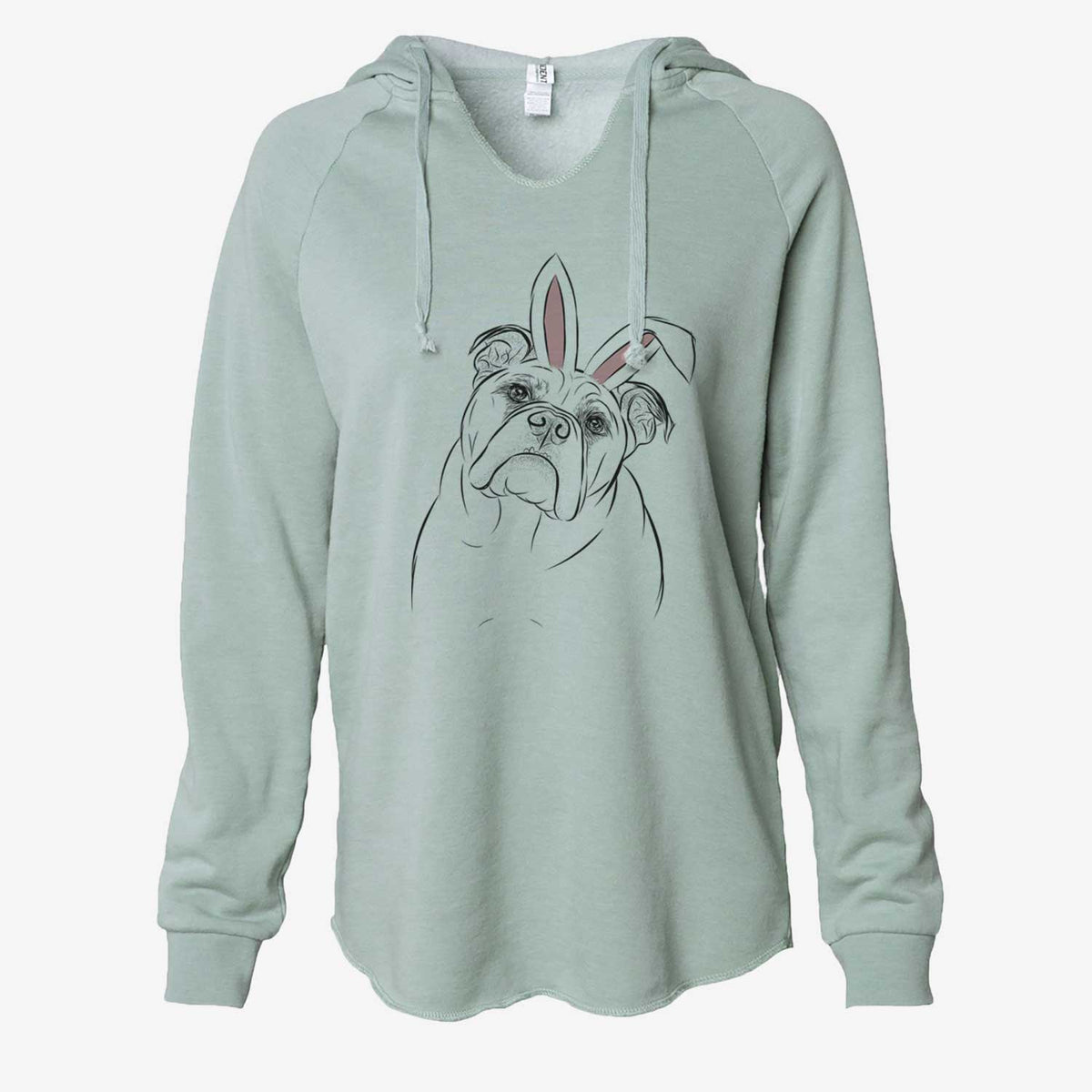 Easter Sir Louis the English Bulldog - Cali Wave Hooded Sweatshirt