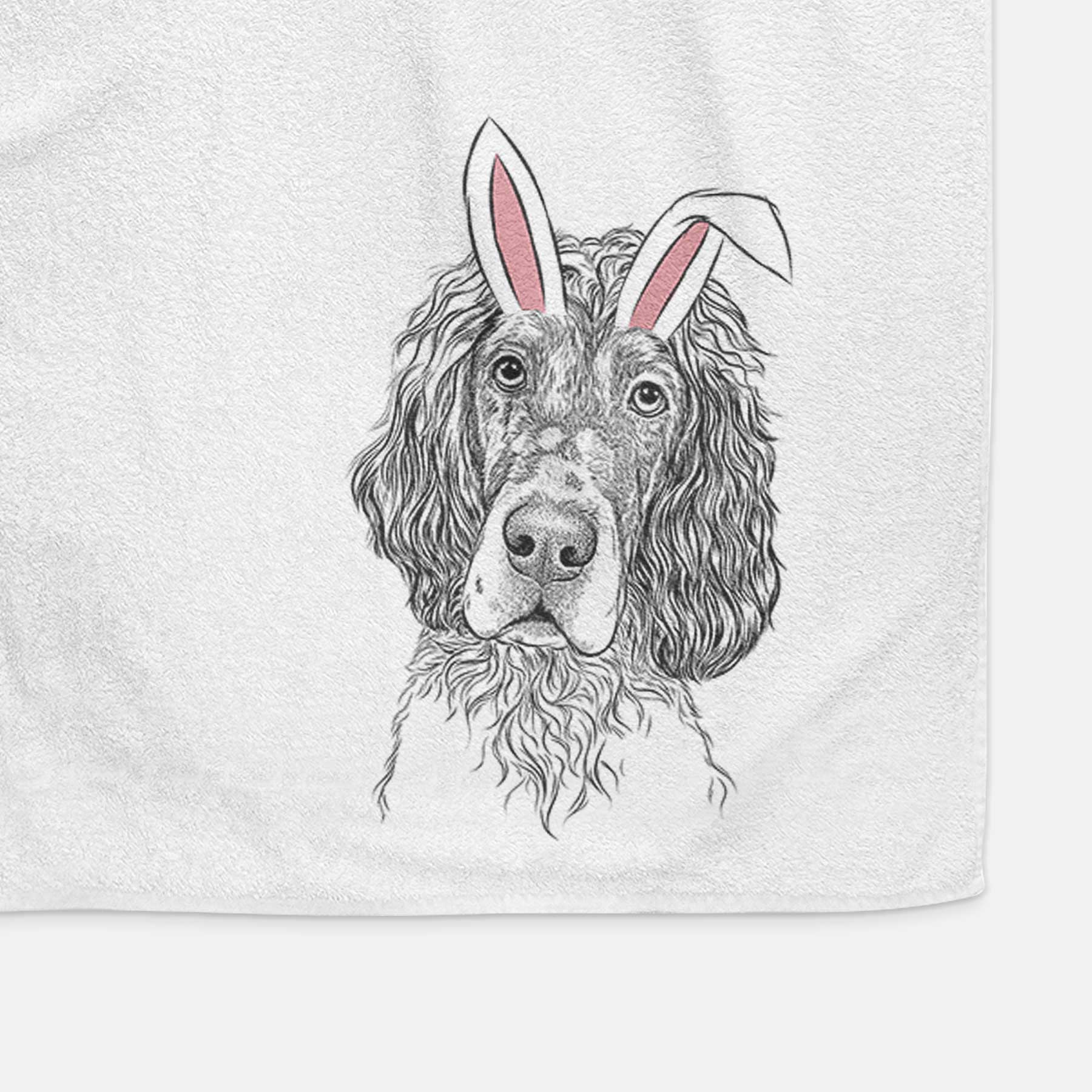 Sir Rexford the Blue Belton English Setter Decorative Hand Towel