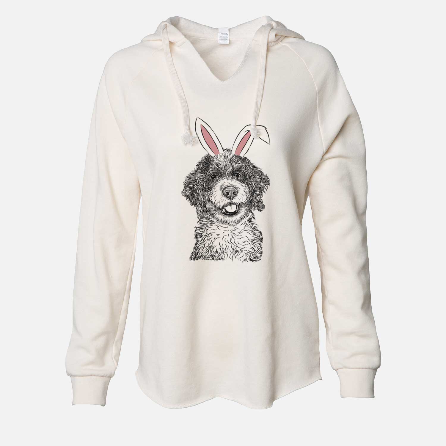 Easter Smoky the Bernedoodle Puppy - Cali Wave Hooded Sweatshirt