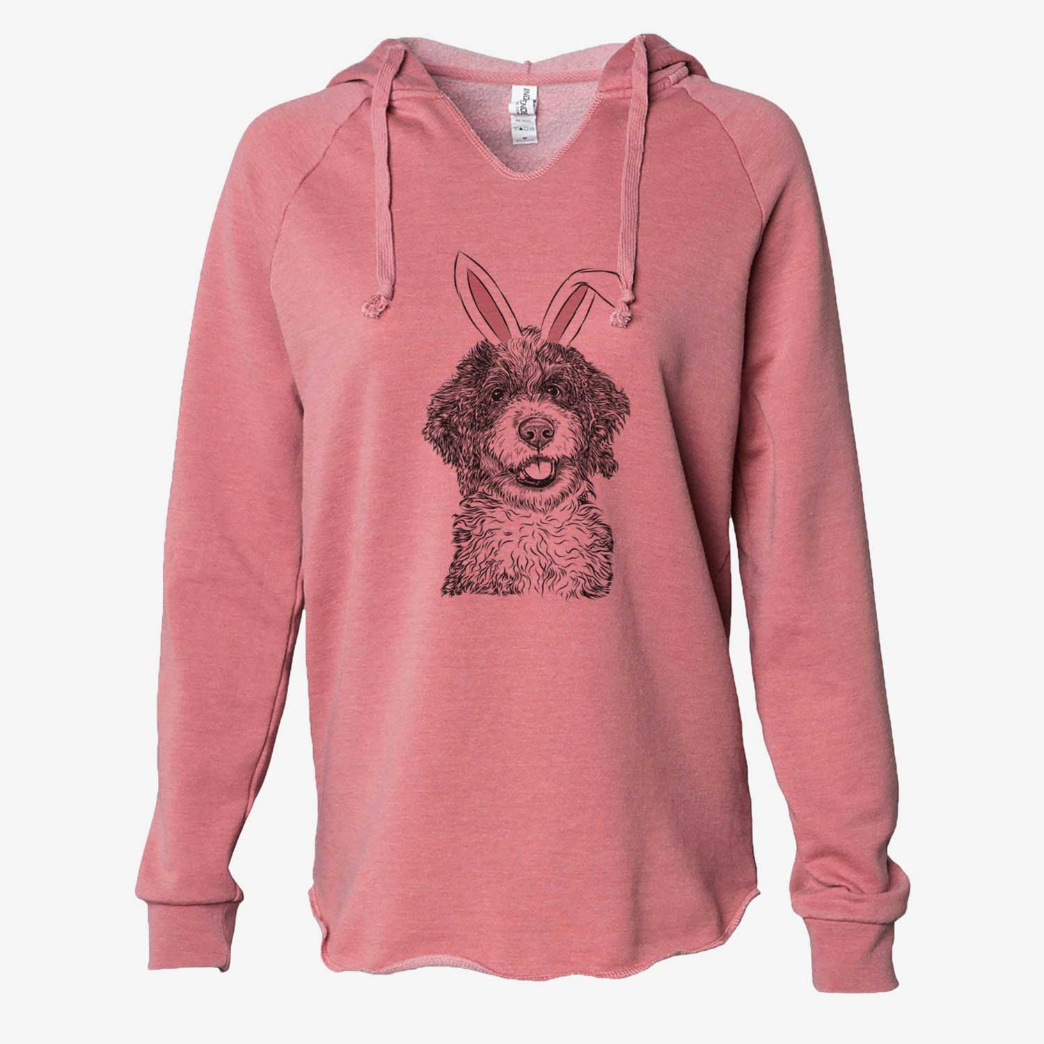 Easter Smoky the Bernedoodle Puppy - Cali Wave Hooded Sweatshirt