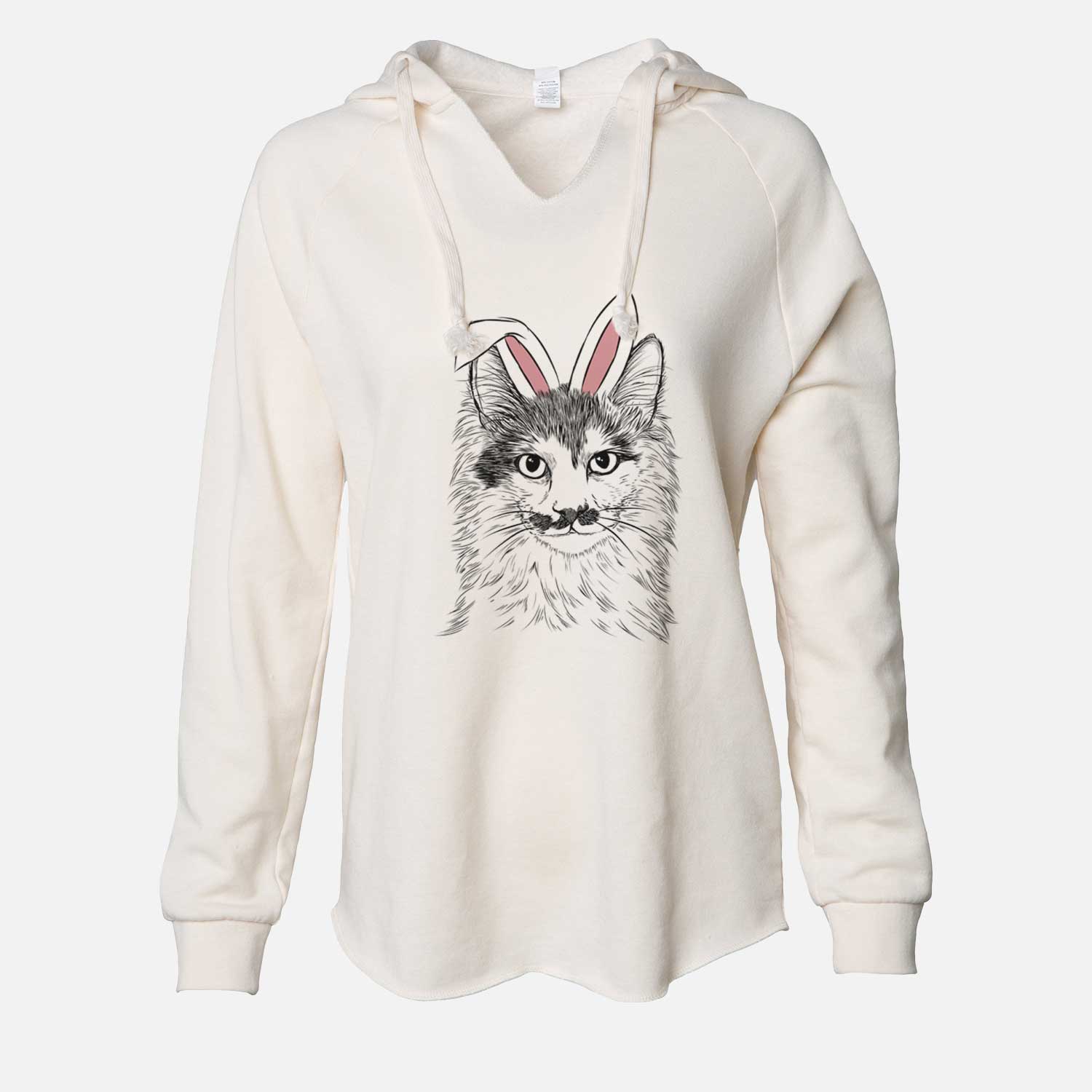 Easter Stache the Longhaired Mustard Cat - Cali Wave Hooded Sweatshirt