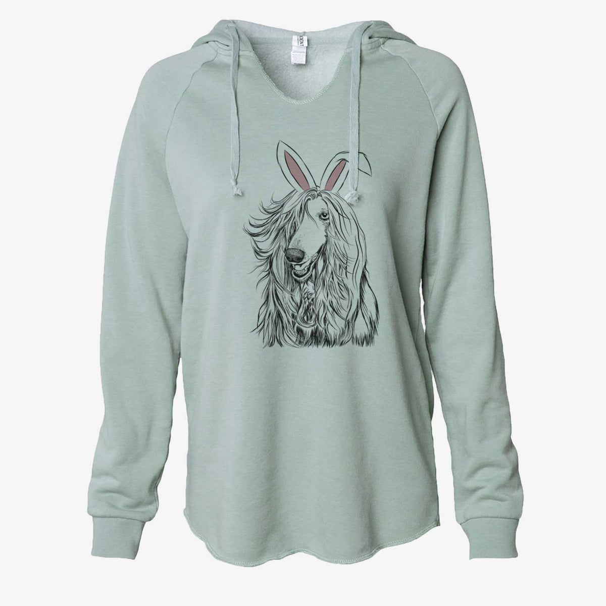 Easter Sterling the Afghan Hound - Cali Wave Hooded Sweatshirt