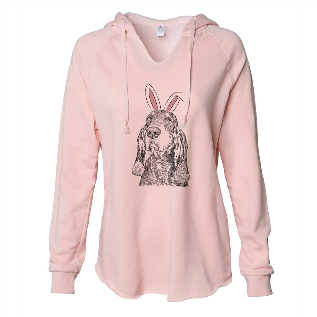 Easter Stu the Black and Tan Coonhound - Cali Wave Hooded Sweatshirt