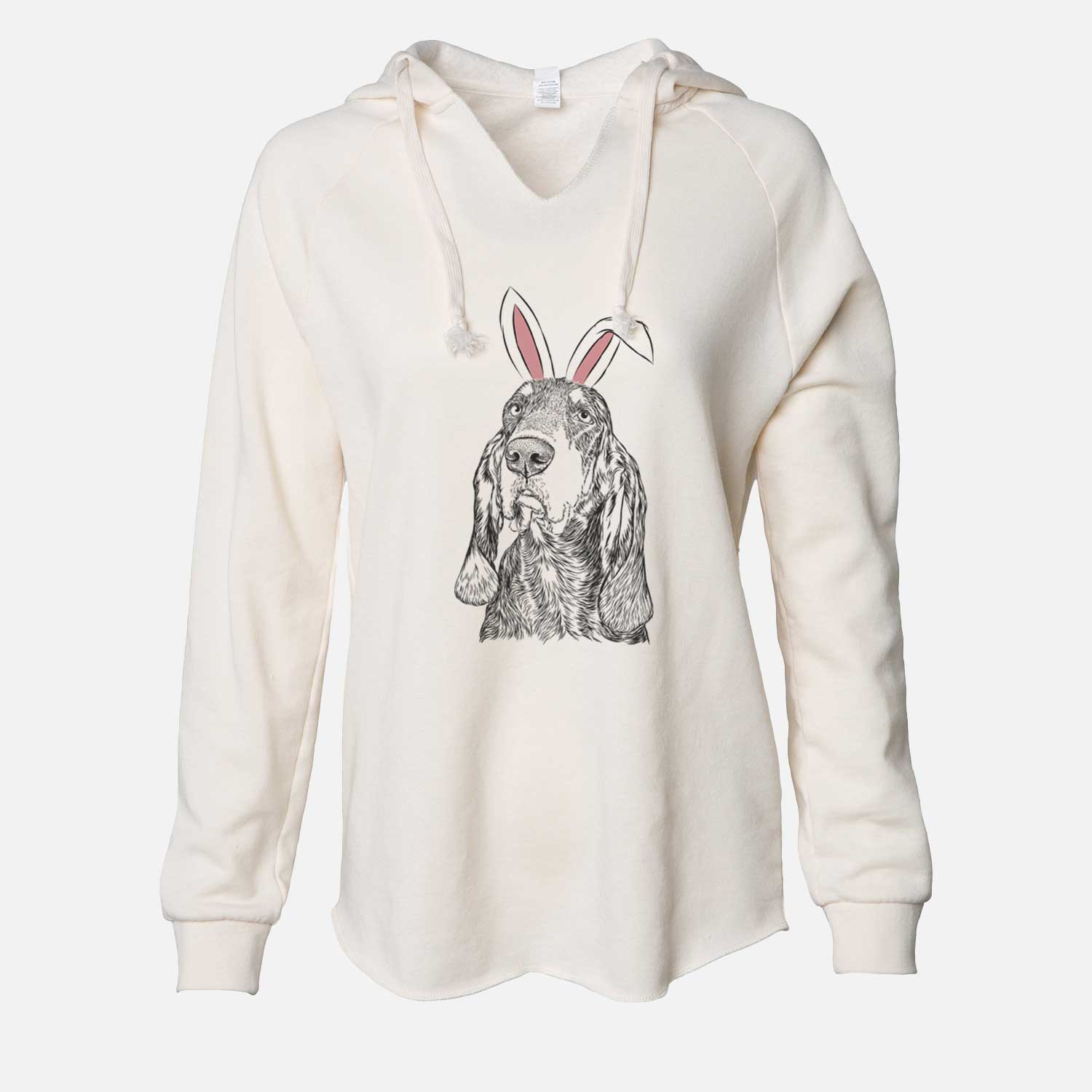 Easter Stu the Black and Tan Coonhound - Cali Wave Hooded Sweatshirt