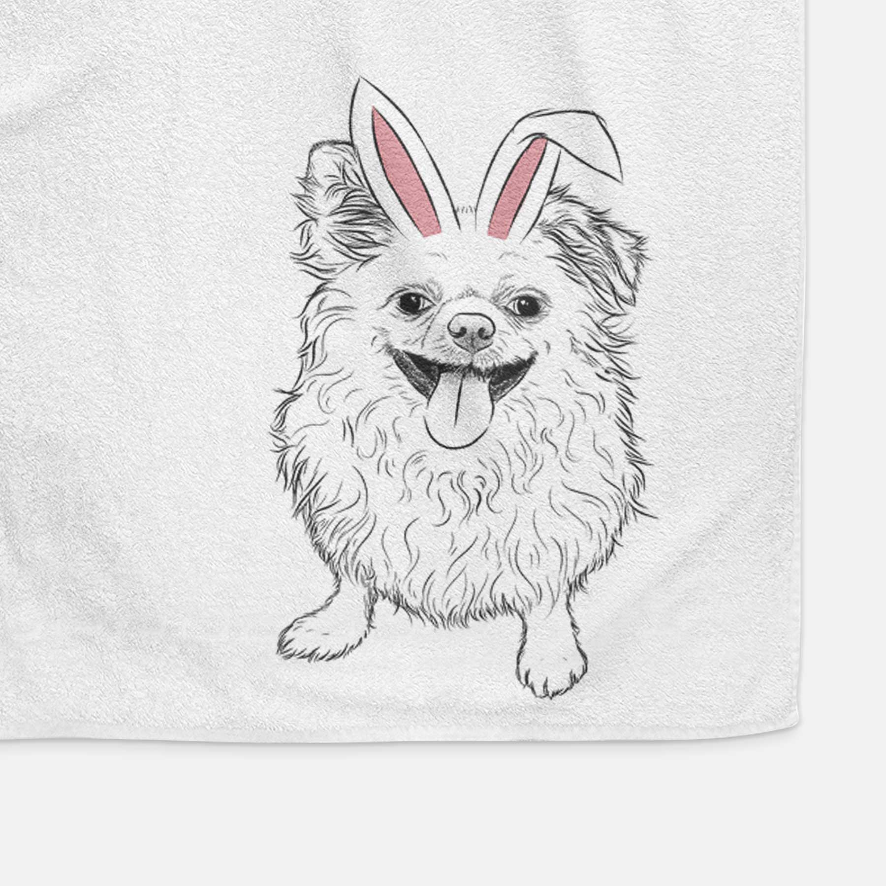 Stuart the Longhaired Chihuahua Decorative Hand Towel