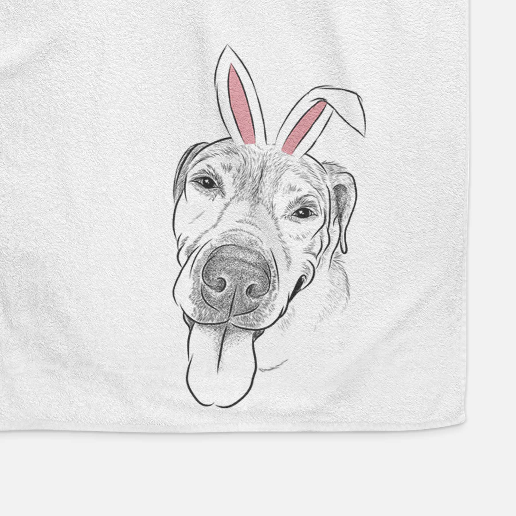 Sugar the Staffordshire Terrier Mix Decorative Hand Towel