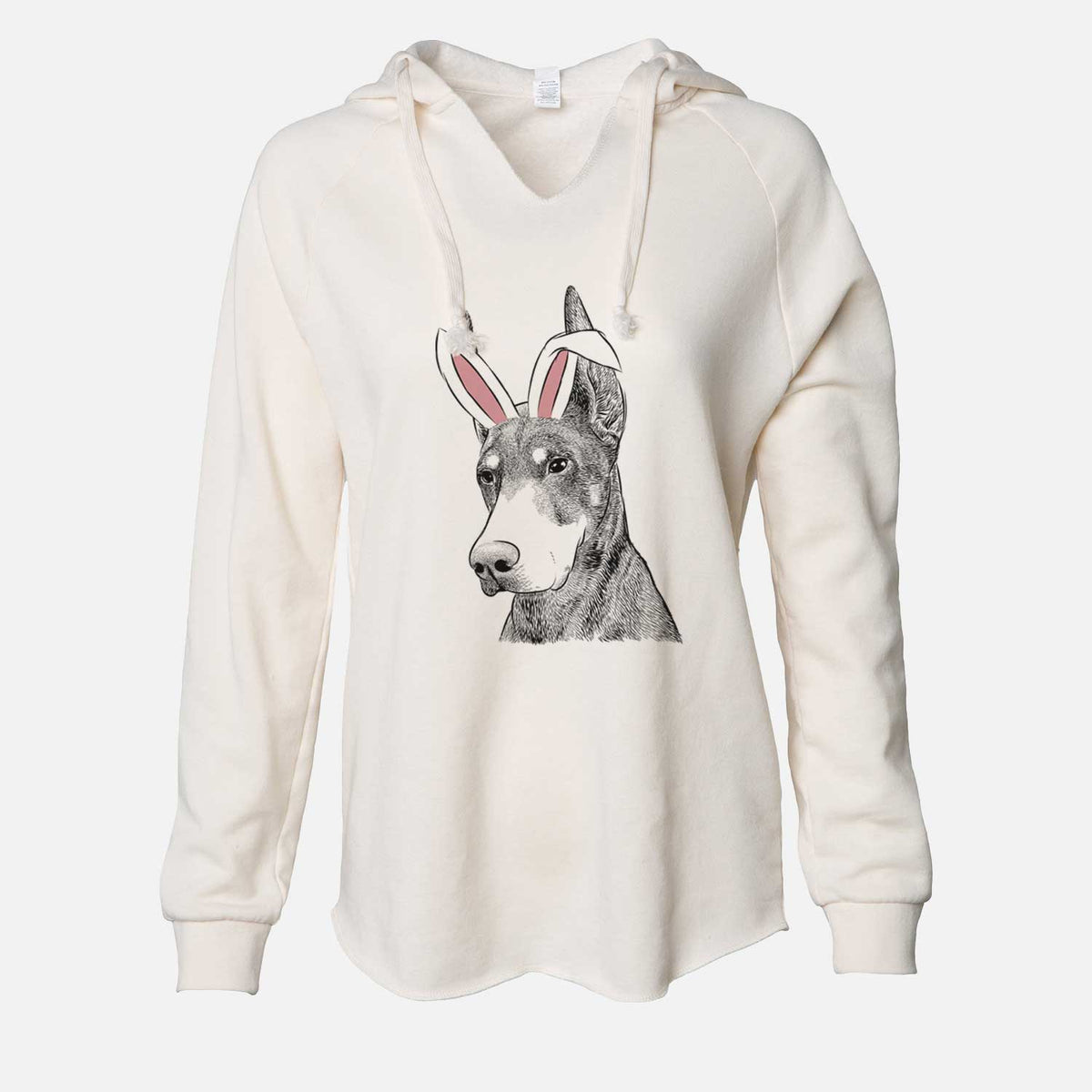 Easter Sunny the Doberman Pinscher - Cali Wave Hooded Sweatshirt