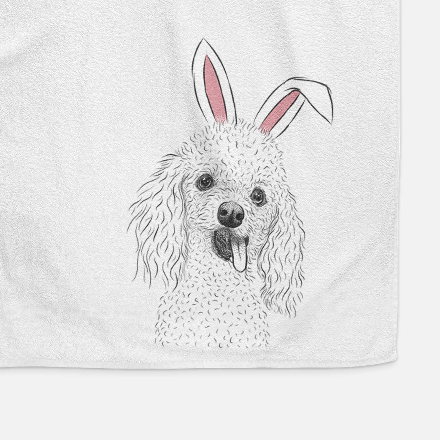 Super Joey the Toy Poodle Decorative Hand Towel