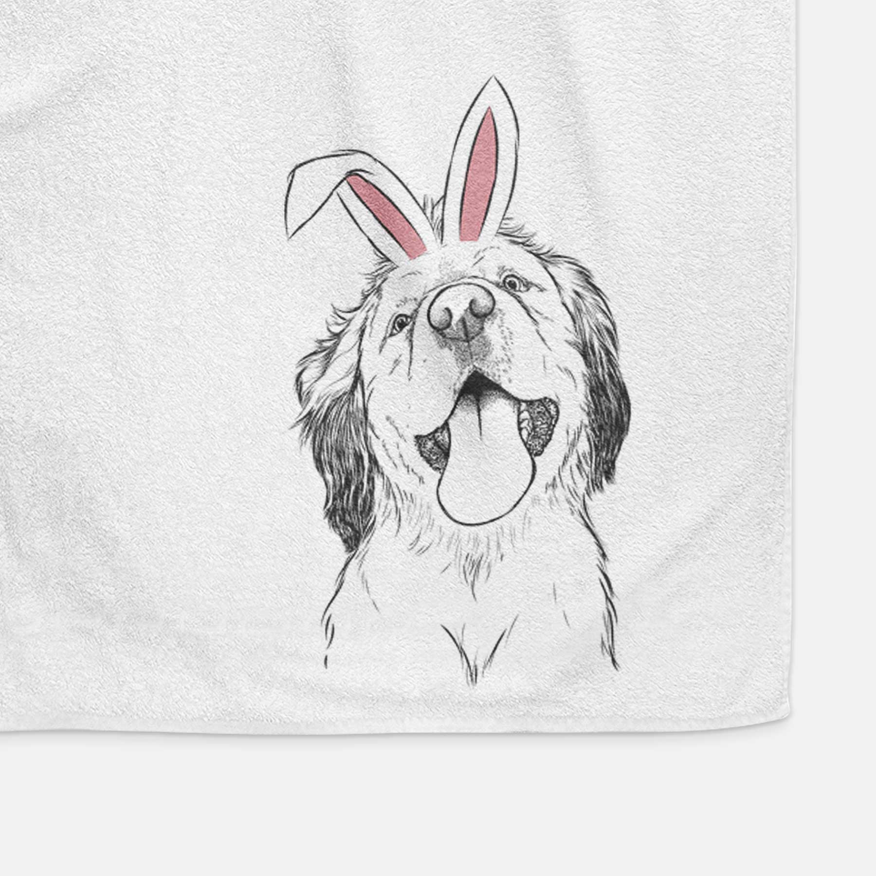 Sven the Double Merle Spaniel Aussie Mix Decorative Hand Towel