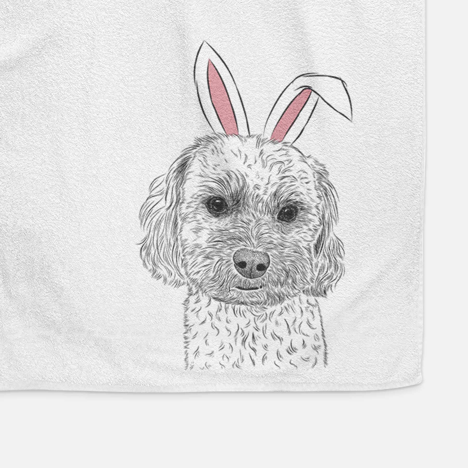 Sweet George the Mixed Breed Decorative Hand Towel