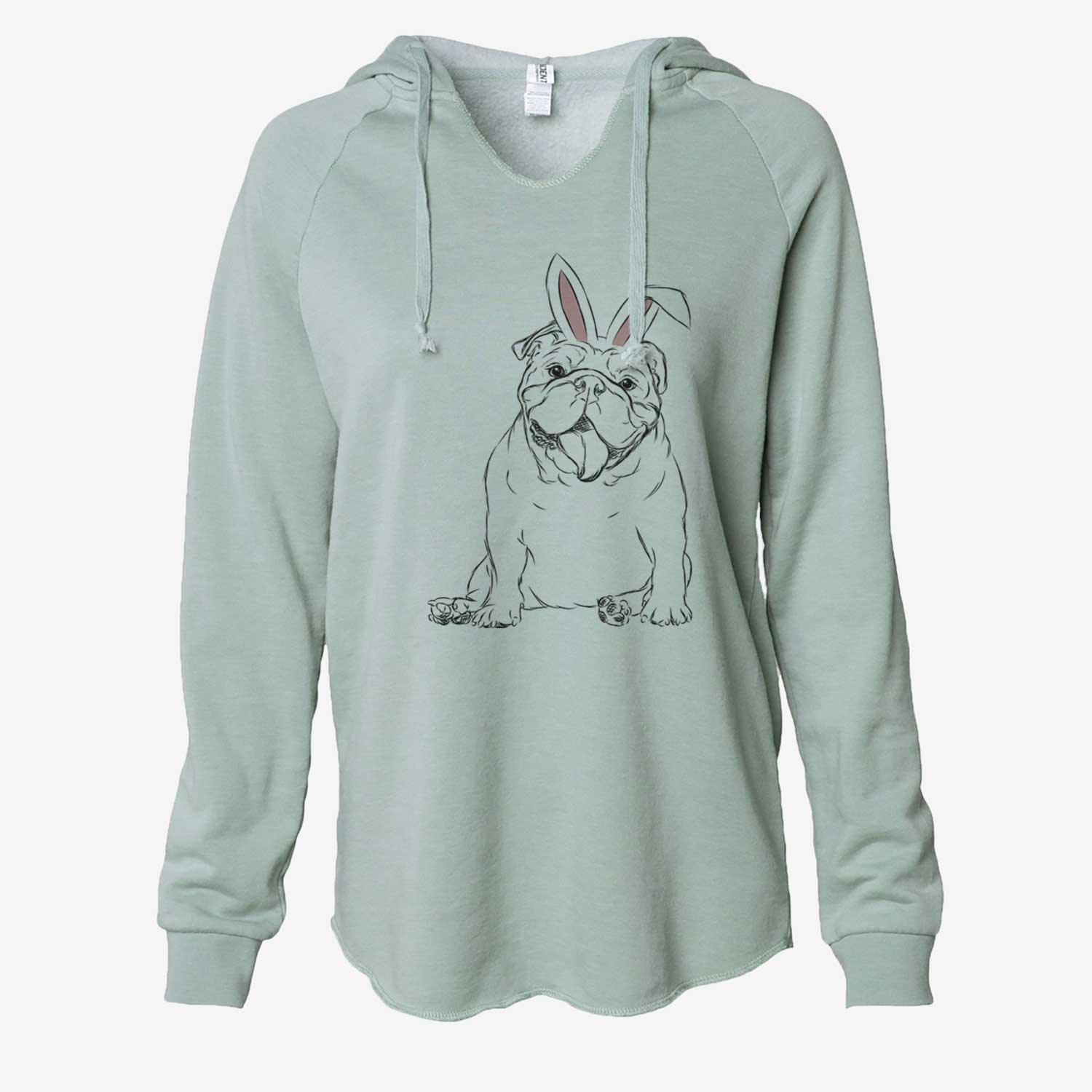 Easter Tank the English Bulldog - Cali Wave Hooded Sweatshirt