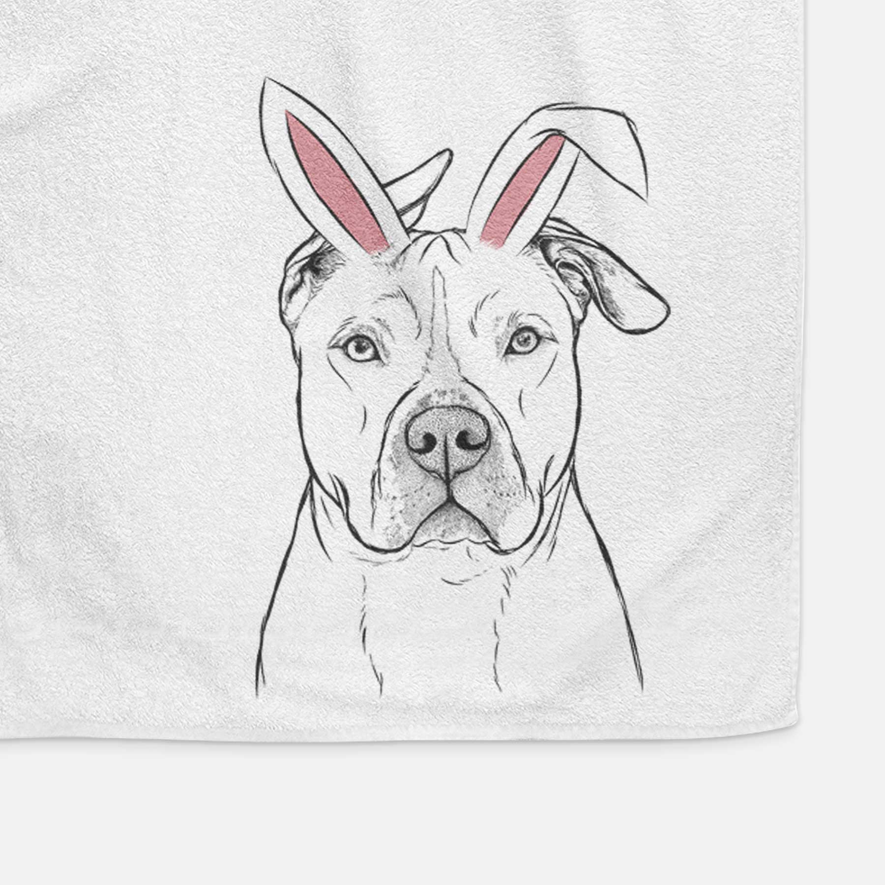 Teddy Jam the Pitbull Decorative Hand Towel