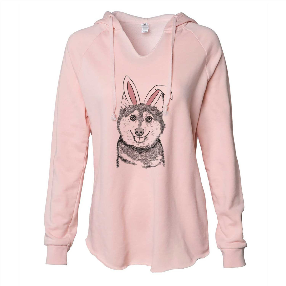Easter Tellie the Alaskan Klee Kai - Cali Wave Hooded Sweatshirt
