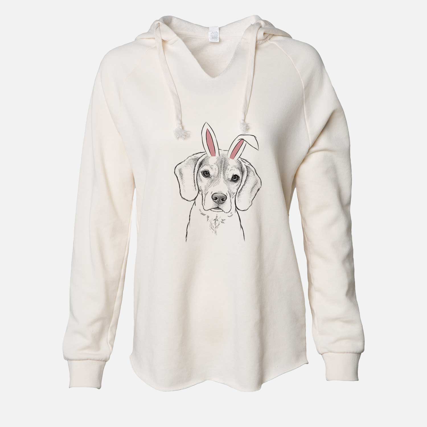 Easter Thea the Beagle - Cali Wave Hooded Sweatshirt