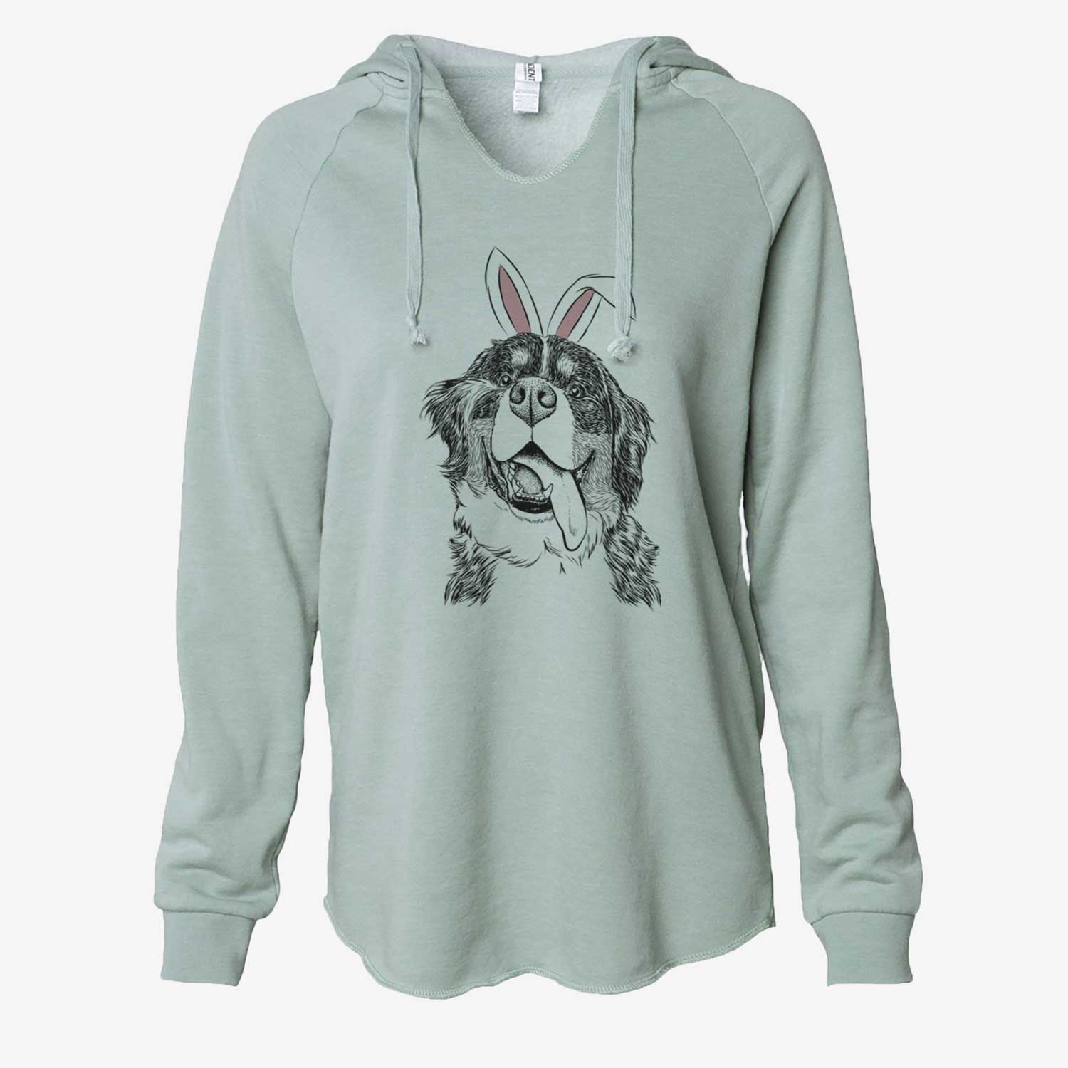 Easter Theo the Bernese Mountain Dog - Cali Wave Hooded Sweatshirt