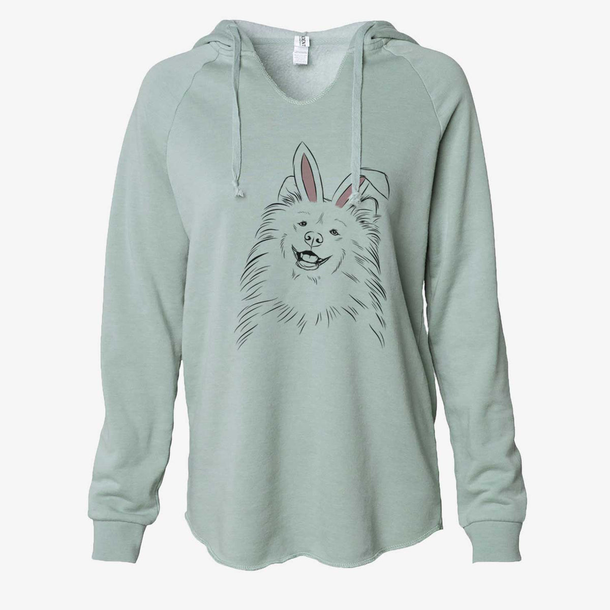 Easter Tillie the Samoyed - Cali Wave Hooded Sweatshirt