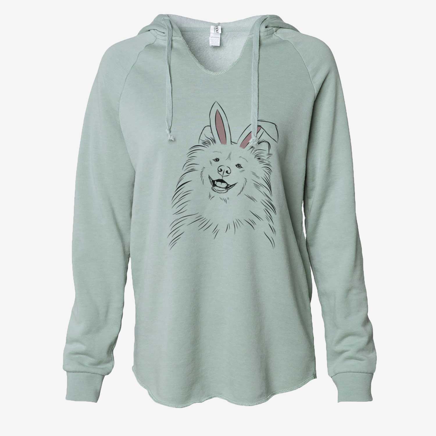 Easter Tillie the Samoyed - Cali Wave Hooded Sweatshirt