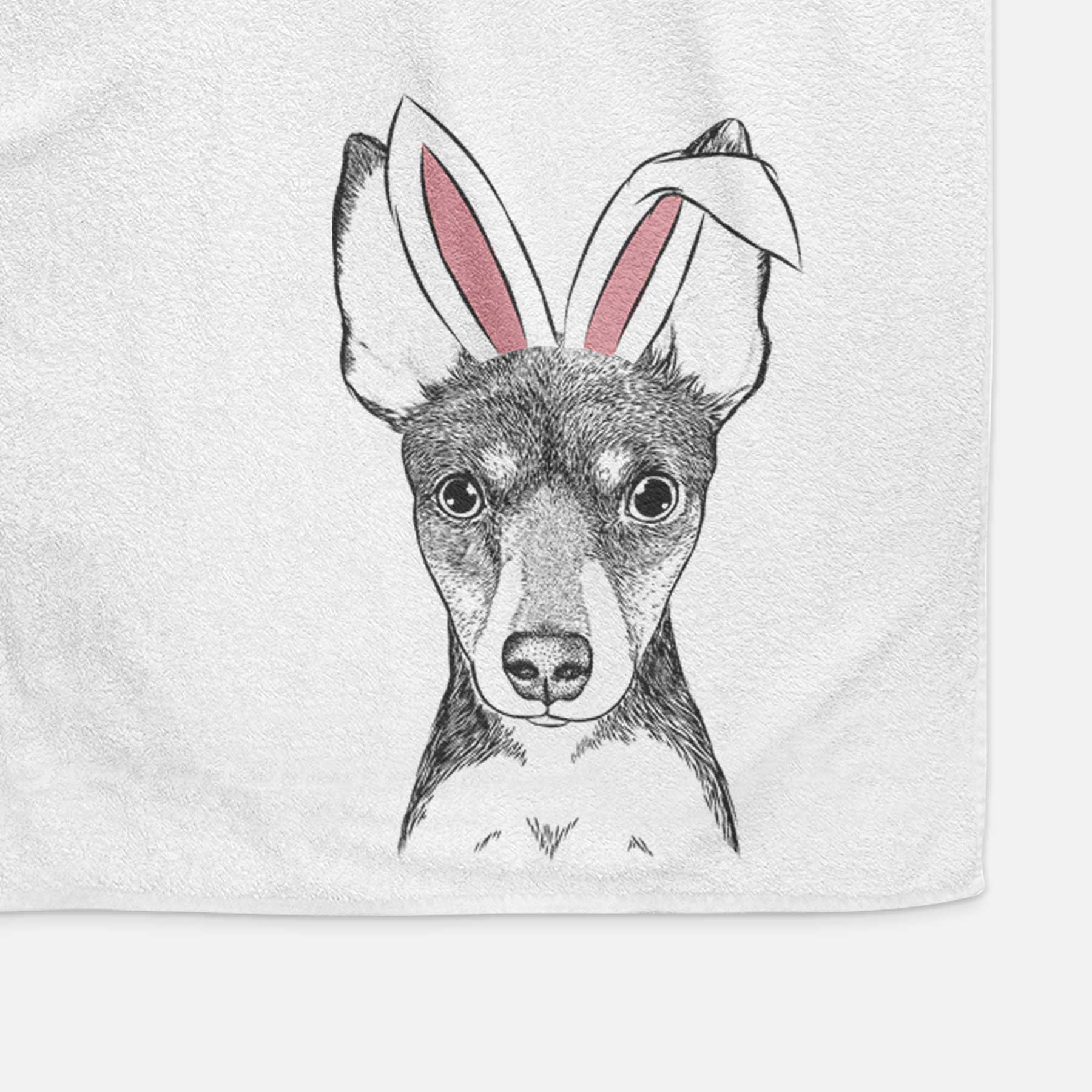 Tiny the Toy Fox Terrier Decorative Hand Towel