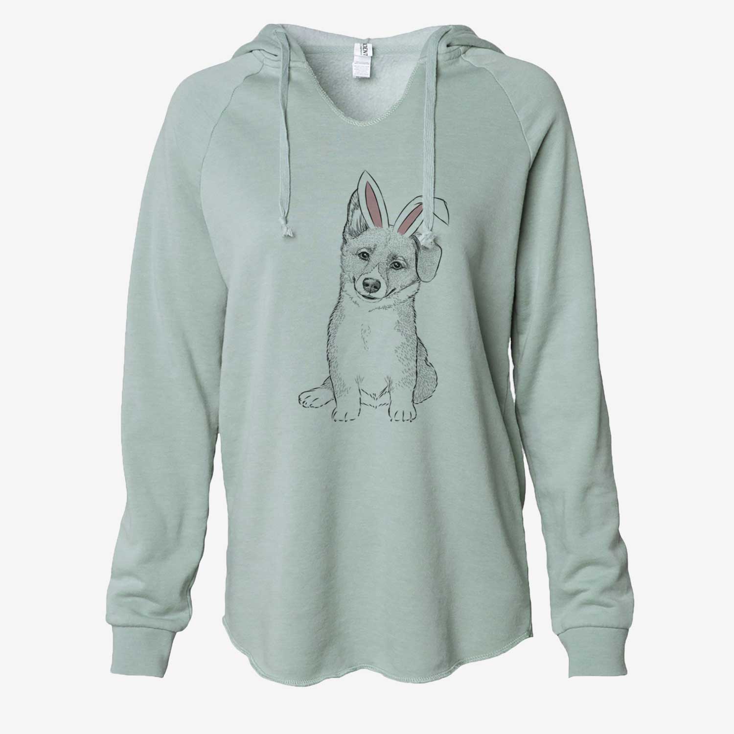 Easter Toby the Corgi Puppy - Cali Wave Hooded Sweatshirt