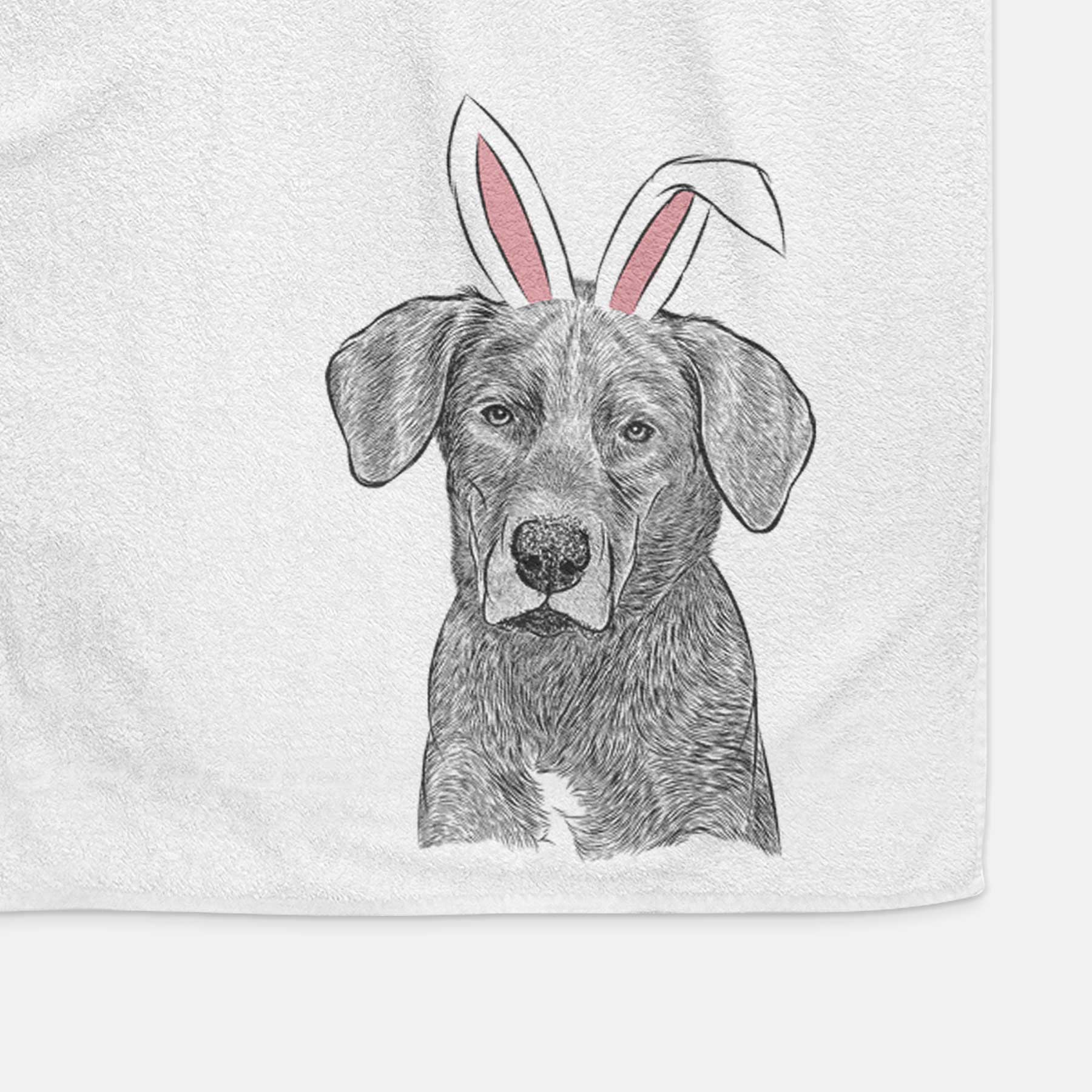 Tom the Lab Dane Mix Decorative Hand Towel